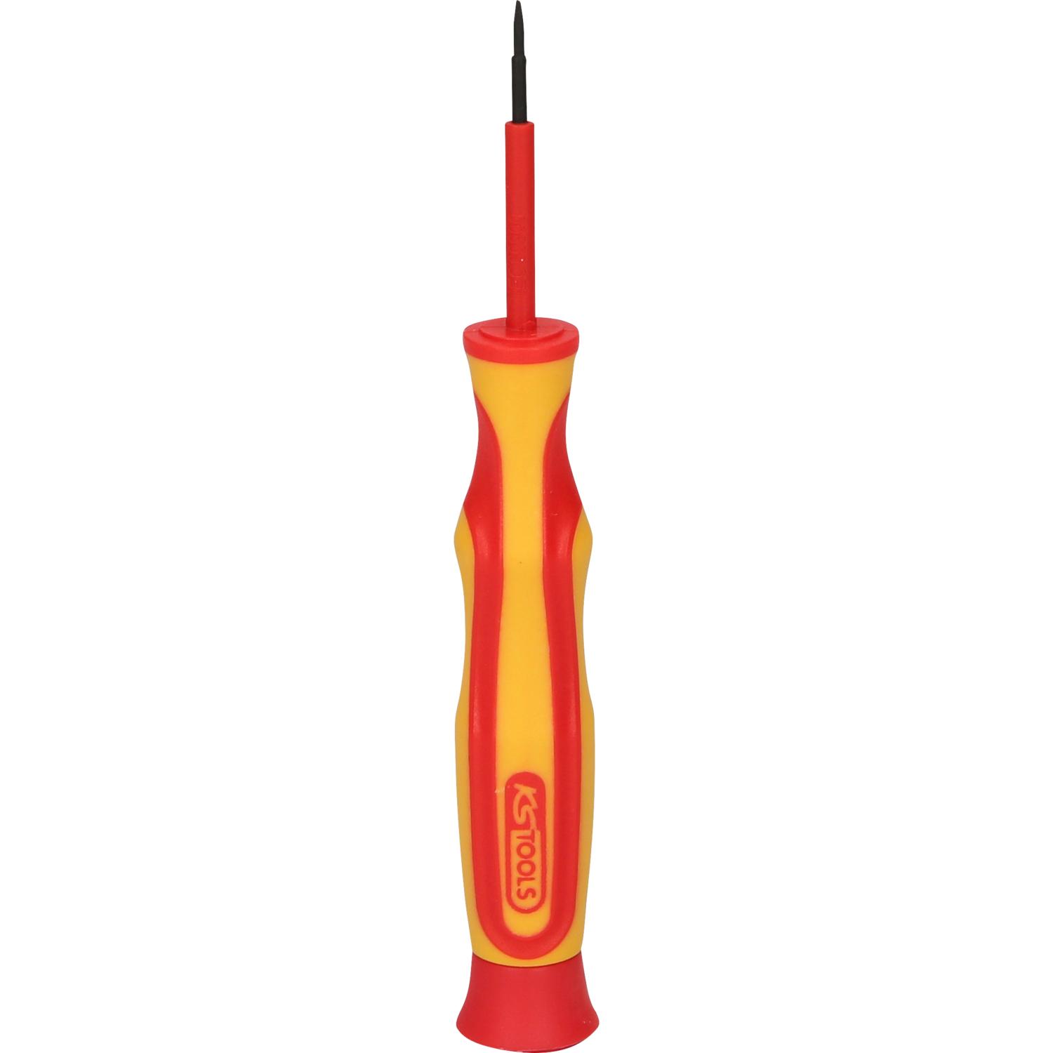 KS Tools Präzisions-Schraubendreher mit Schutzisolierung für Schlitzschrauben, 1,5mm-2 Hauptbild