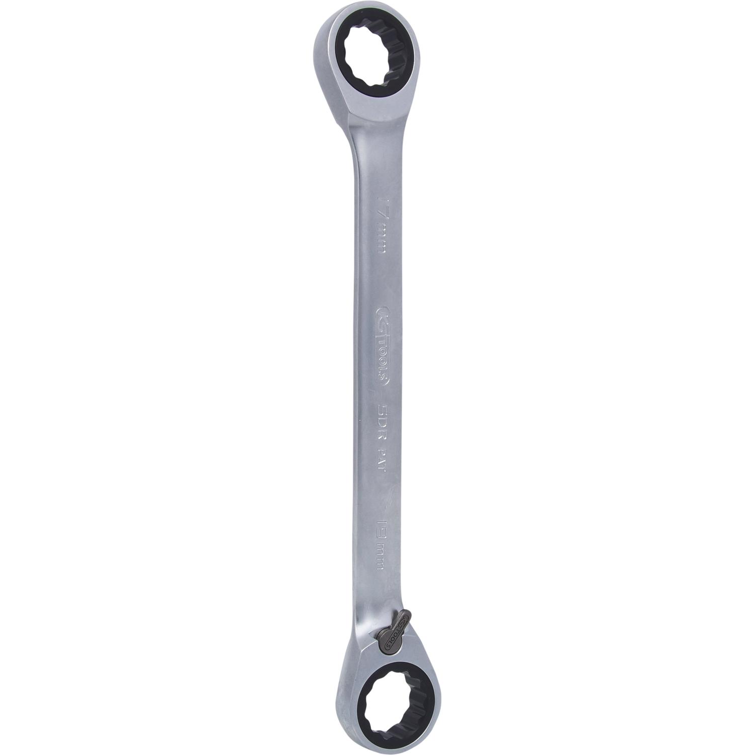 KS Tools GEARplus Doppel-Ratschenringschlüssel umschaltbar 17x19mm-1 Hauptbild