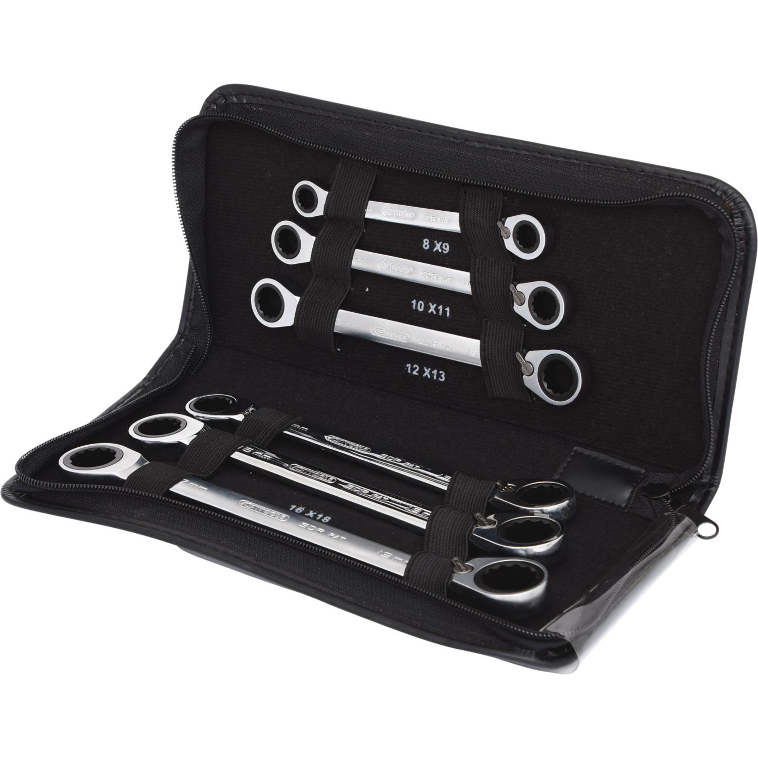 KS Tools GEARplus Doppel-Ratschenringschlüssel-Satz,umschaltbar,6-tlg-1 Hauptbild