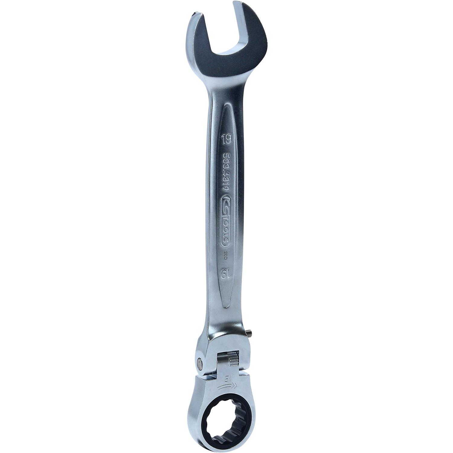 KS Tools GEARplus Gelenk-Ratschenringmaulschlüssel feststellbar, 19mm-1 Hauptbild