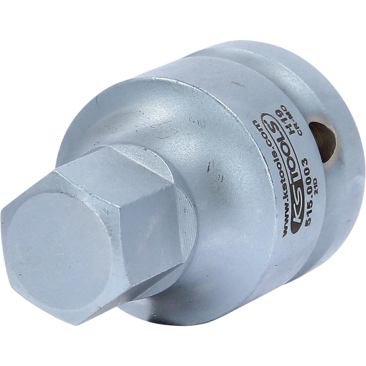 KS Tools 3/4" Kraft-Bit-Stecknuss Innensechskant kurz, 19mm-1 Hauptbild