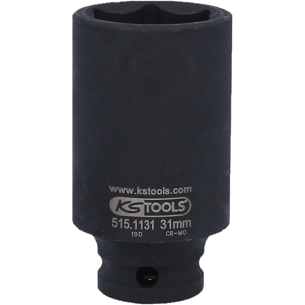 KS Tools 1/2" Sechskant-Kraft-Stecknuss, lang, 31mm-1 Hauptbild