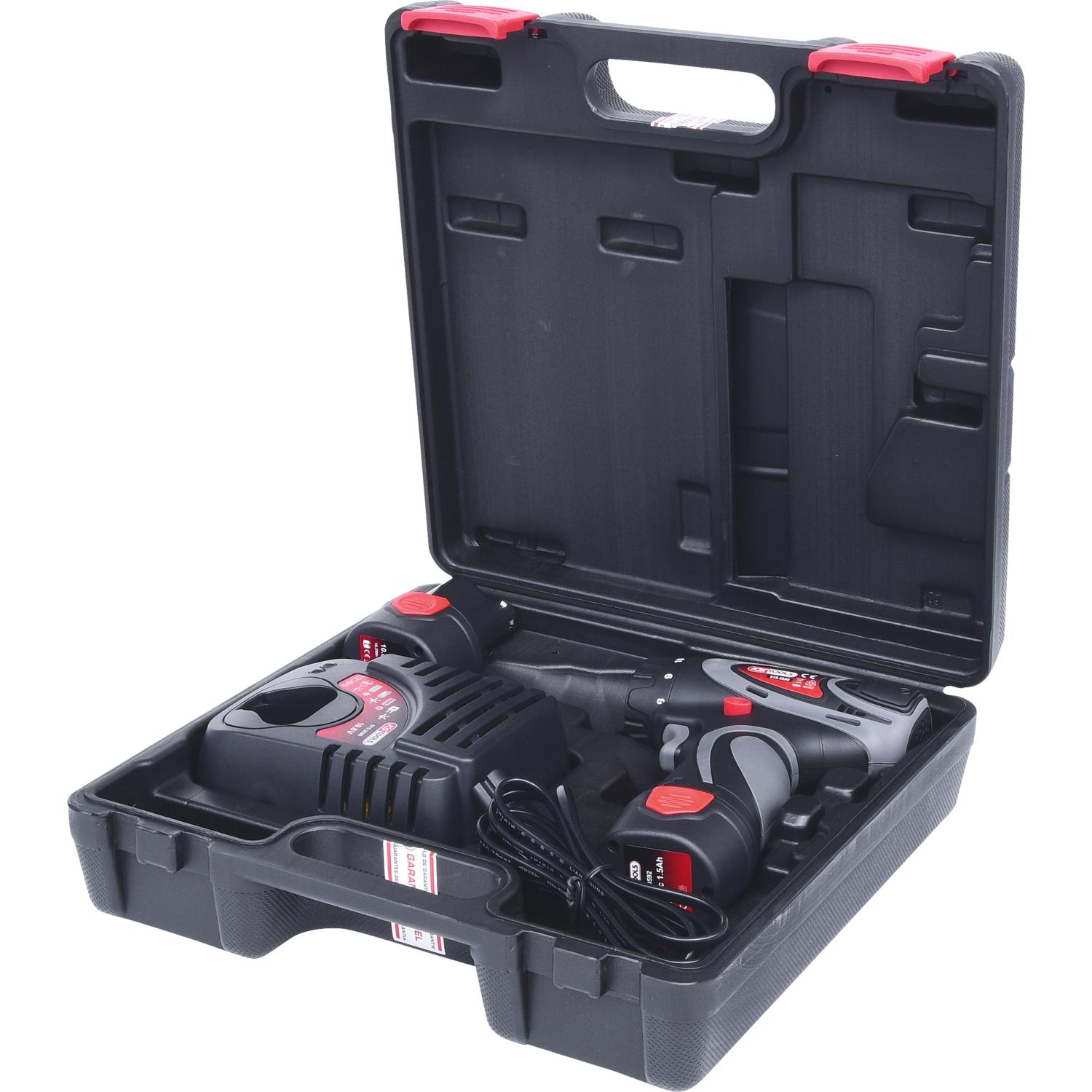 KS Tools 1/4" Akku-Bit-Schrauber, 24Nm, 400 U/min 10,8V, mit 2 Akkus und 1 Ladegerät-1 Hauptbild