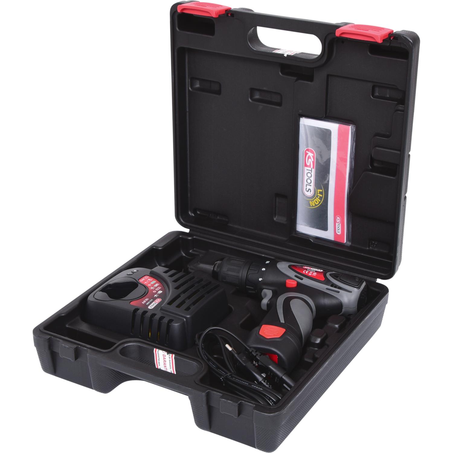 KS Tools Akku-Bohr-Schrauber, 24Nm, 1.870 U/min 10,8V, mit 1 Akku und 1 Ladegerät-1 Hauptbild