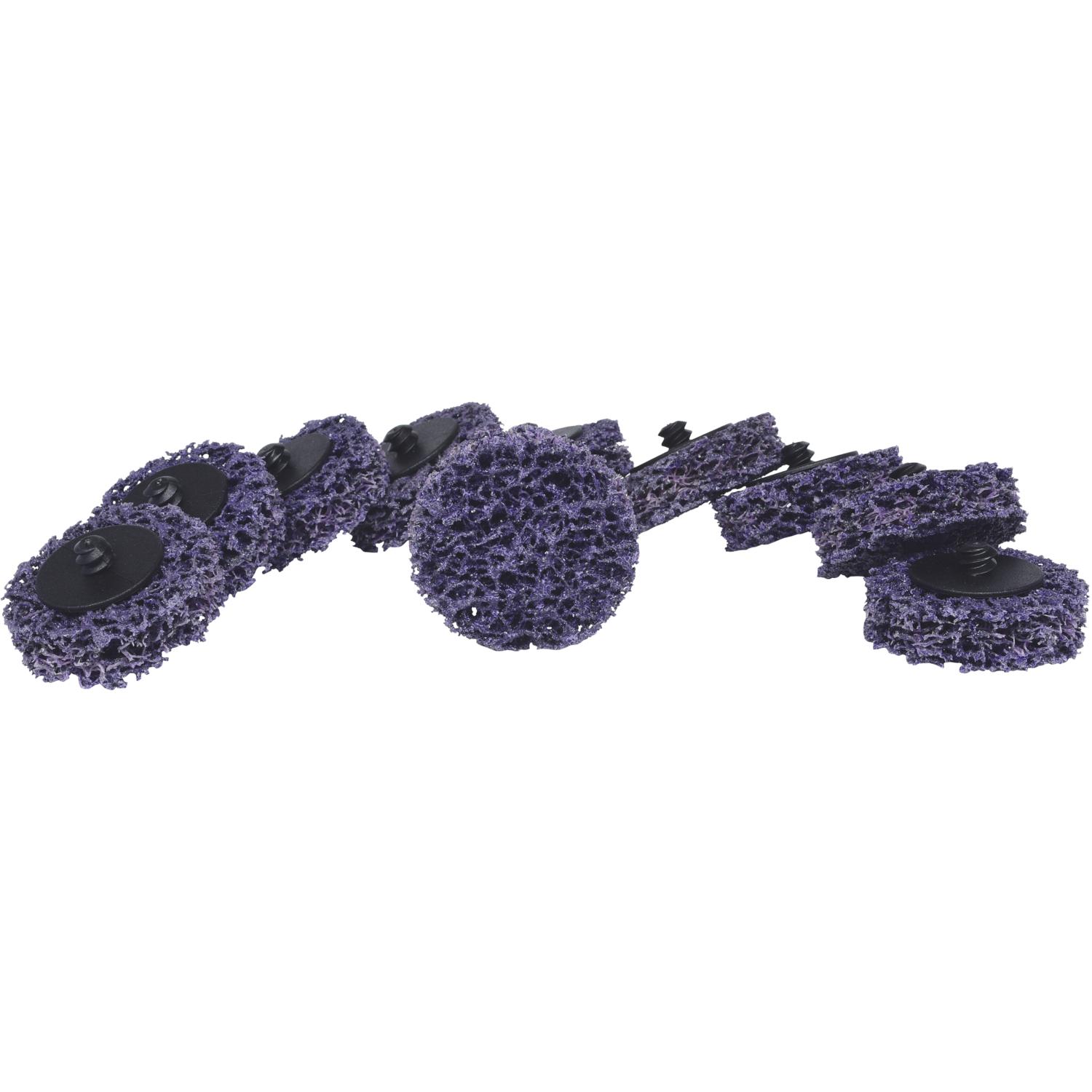 KS Tools Ersatz-Schleifpads, Ø50mm, Strip Rad lila, 10er Pack-1 Hauptbild