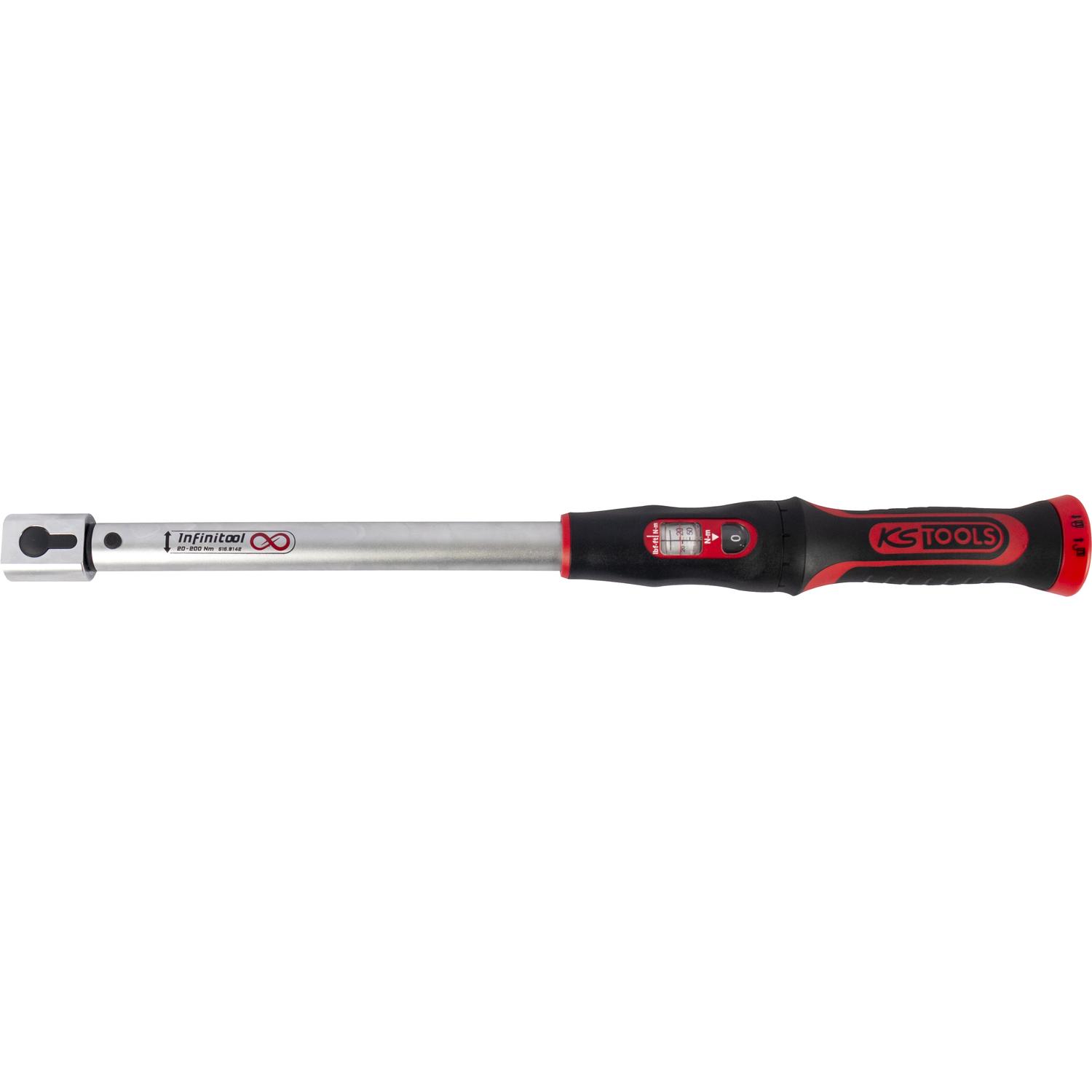 KS Tools 14 x 18 mm INFINITOOL Einsteck-Drehmomentschlüssel mit Einsteck-Werkzeugaufnahme, 20 - 200 Nm-1 Hauptbild