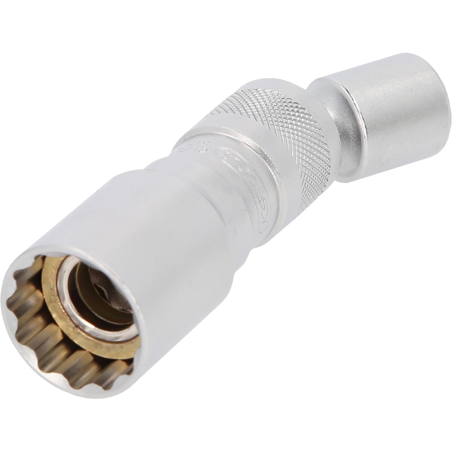 KS Tools 3/8" Zündkerzen-Stecknuss, mit Gelenk, magnetisch, 21 mm-1 Hauptbild