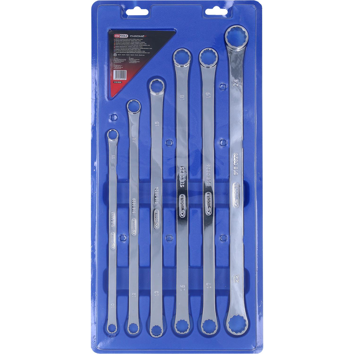 KS Tools CHROMEplus Doppel-Ringschlüssel-Satz, XL, 6-tlg-2 Hauptbild