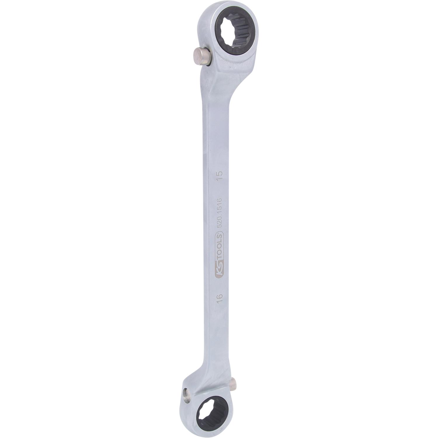 KS Tools Ratschenringschlüssel, umschaltbar, 15x16mm-2 Hauptbild