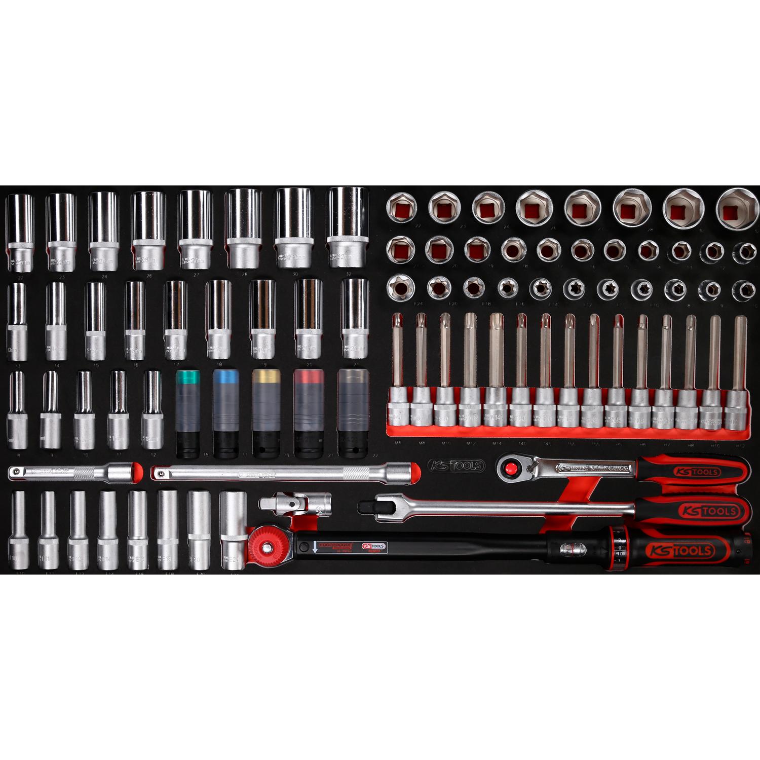 KS Tools 1/2" Steckschlüssel-Satz in Schaumstoffeinlage, 86-tlg-1 Hauptbild