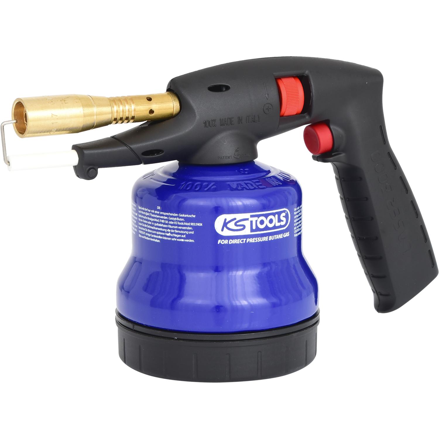 KS Tools Universal-Kartuschenlötgerät mit Piezo-Zündung, blau-1 Hauptbild