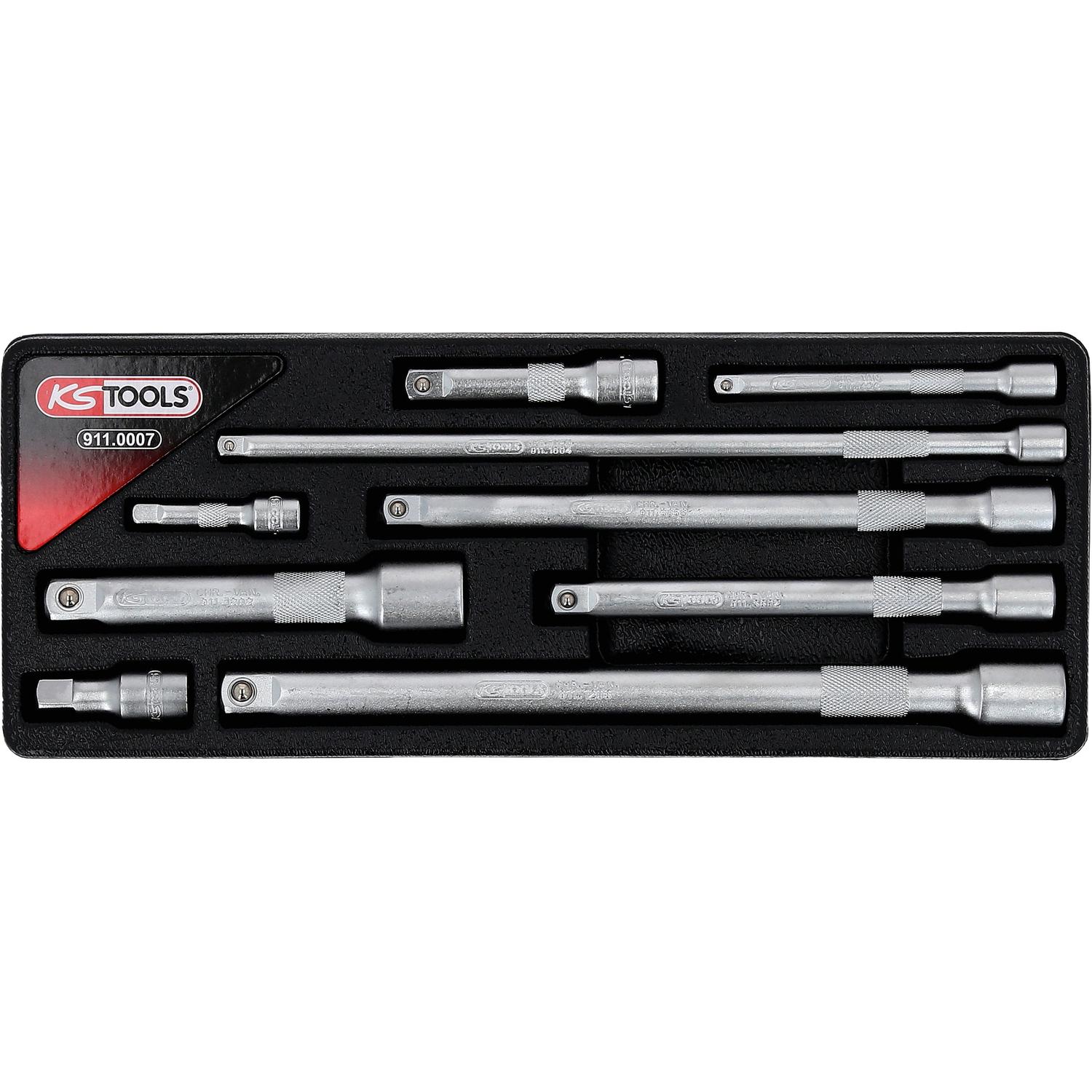 KS Tools 1/4"+3/8"+1/2" Verlängerungs-Satz, 9-tlg-3 Hauptbild