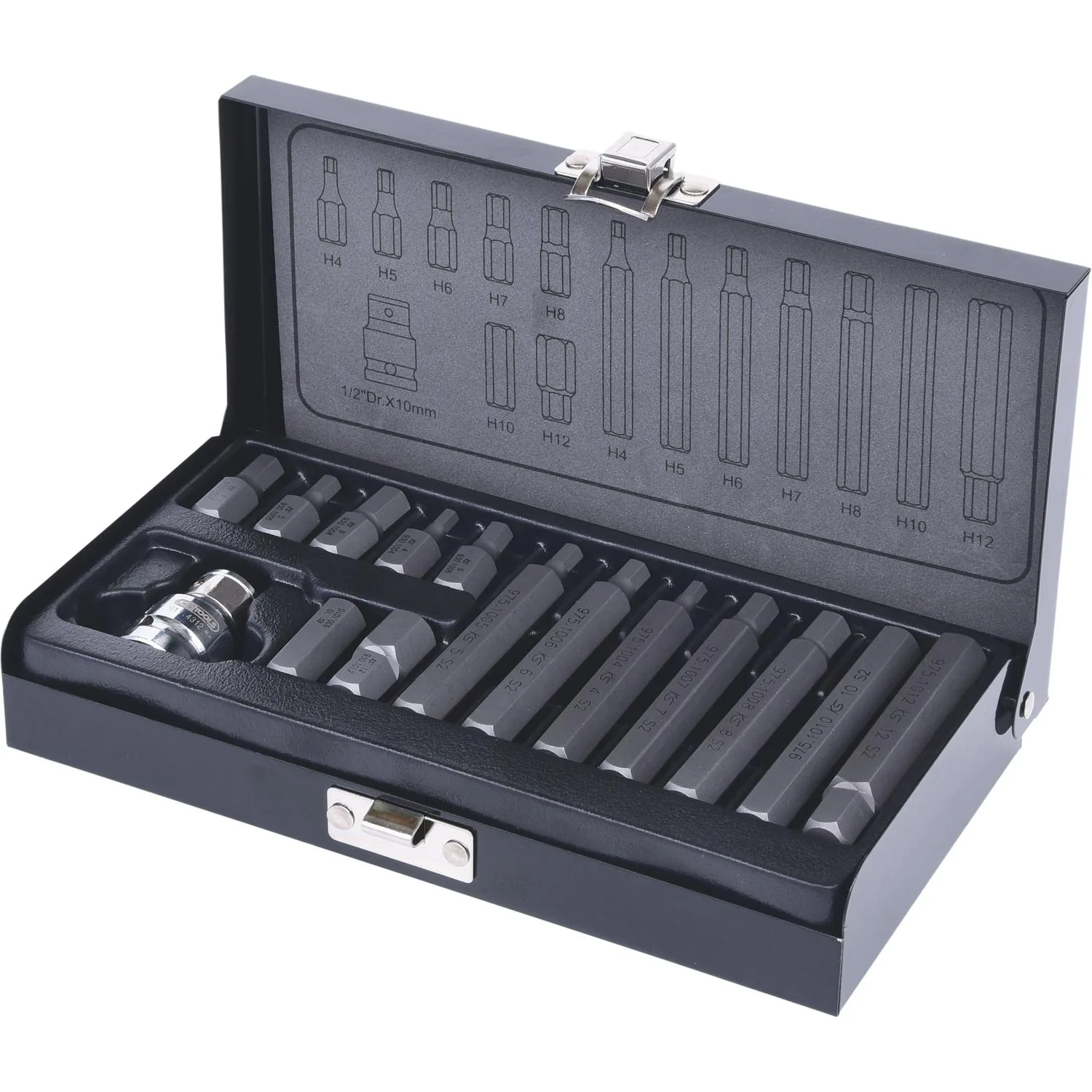 KS Tools 10mm Bit-Satz, 15-tlg, Innensechskant-1 Hauptbild
