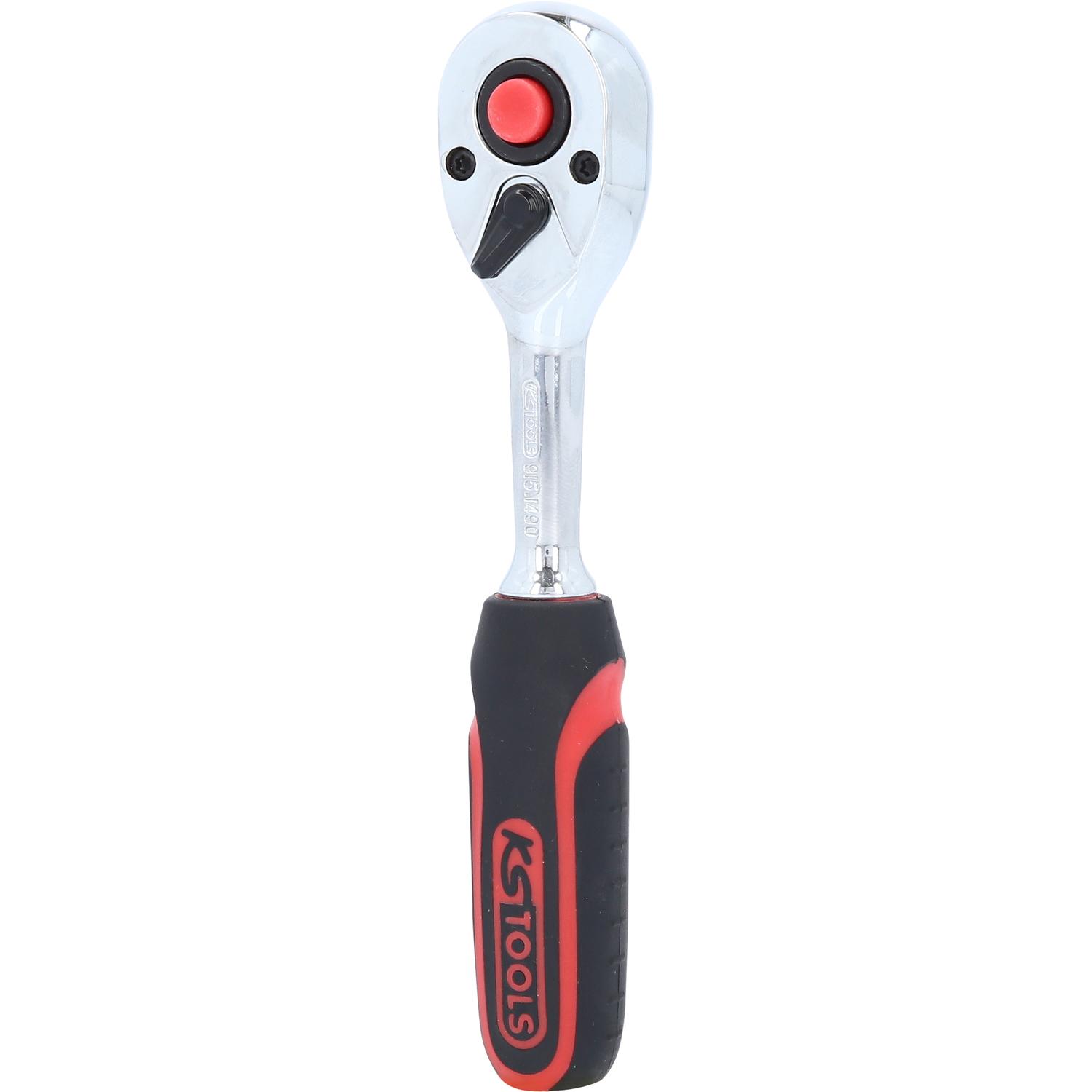 KS Tools 1/4" CHROMEplus Umschaltknarre, 72 Zahn, Kunststoffgriff-1 Hauptbild