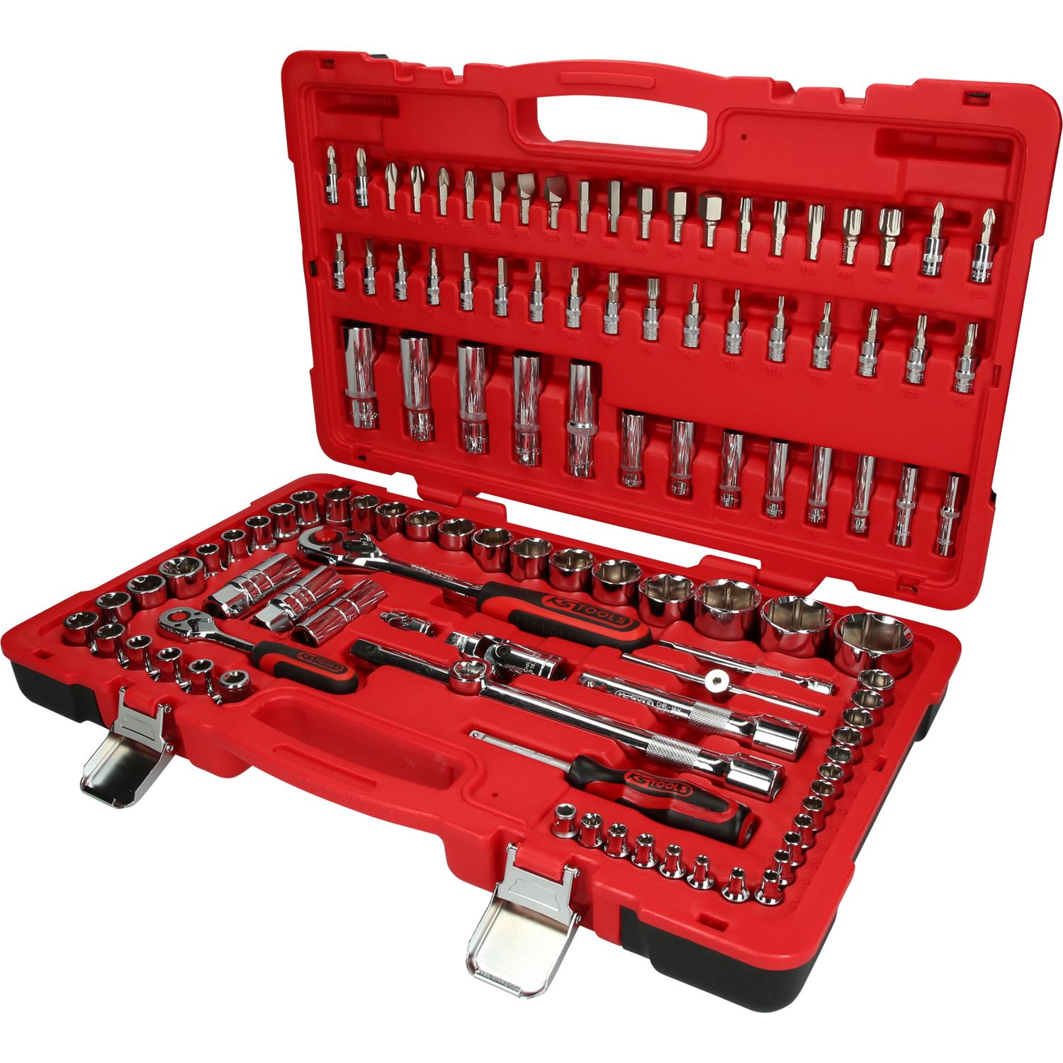 KS Tools 1/4"+1/2" CHROMEplus Steckschlüssel-Satz, 110-tlg-1 Hauptbild