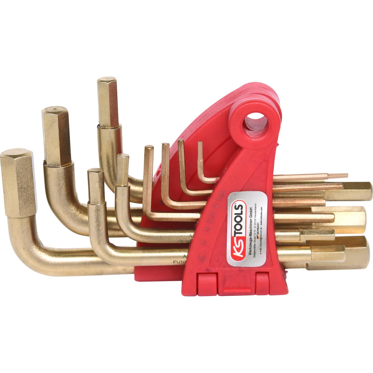 KS Tools BRONZEplus Innensechskant-Winkelstiftschlüssel-Satz 9-tlg-1 Hauptbild