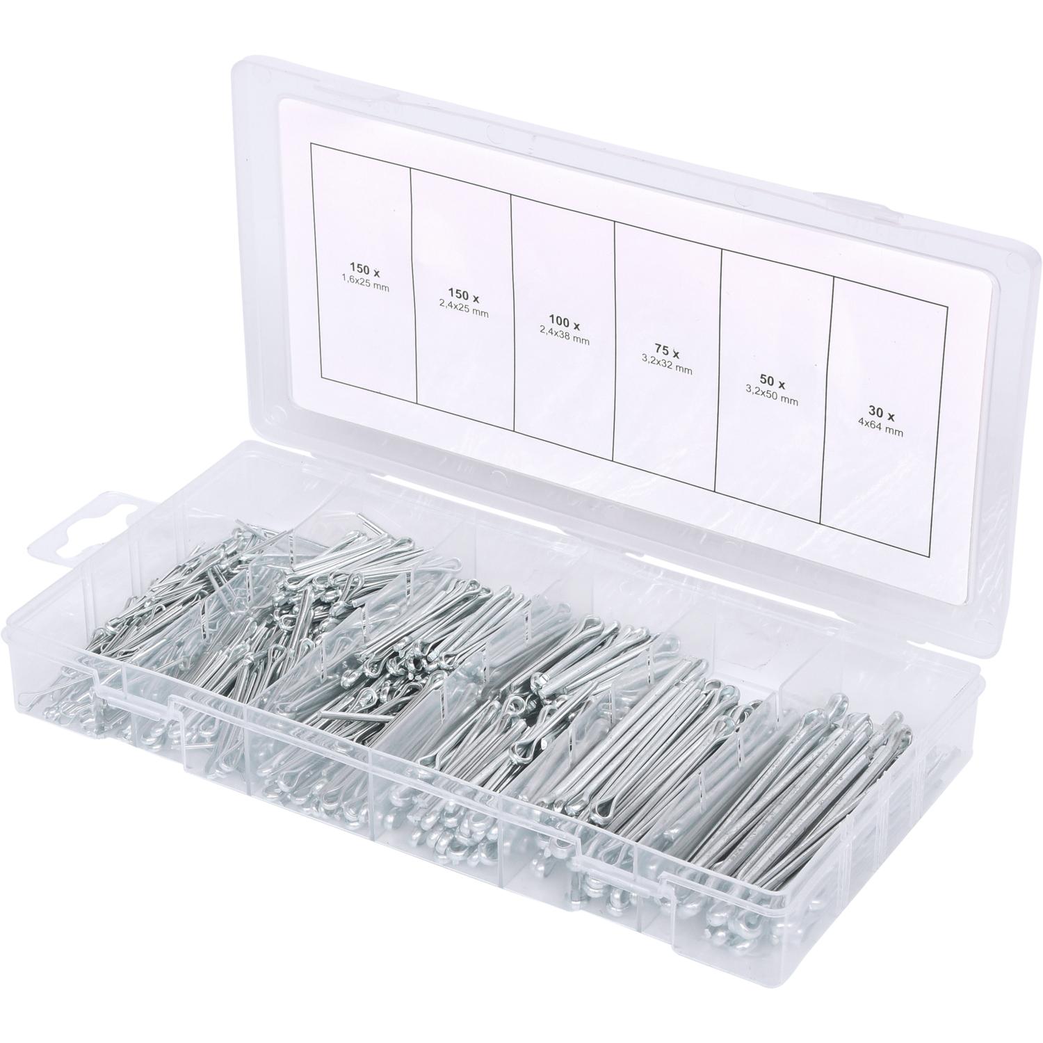KS Tools Sortiment Splinte, 1,6x25,4mm-4,0x63,5mm, 555-tlg-2 Hauptbild