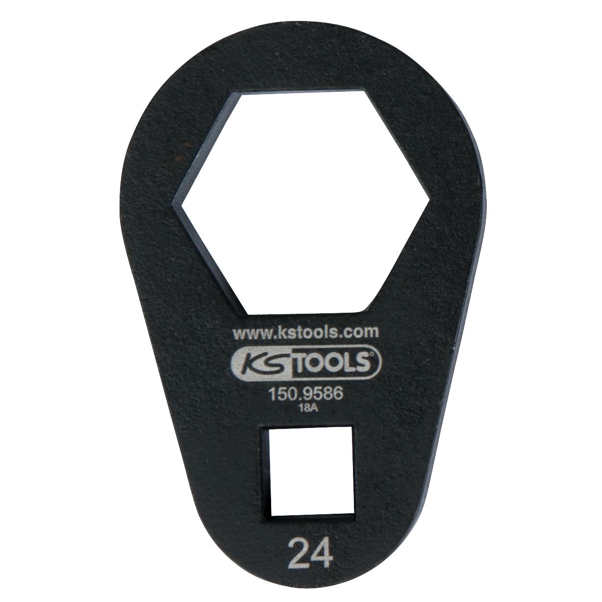 KS Tools 3/8" Einsteck-Ringschlüssel, extra flach, 24 mm-1 Foto Produkt Allgemein Spezialwerkzeug Automobil