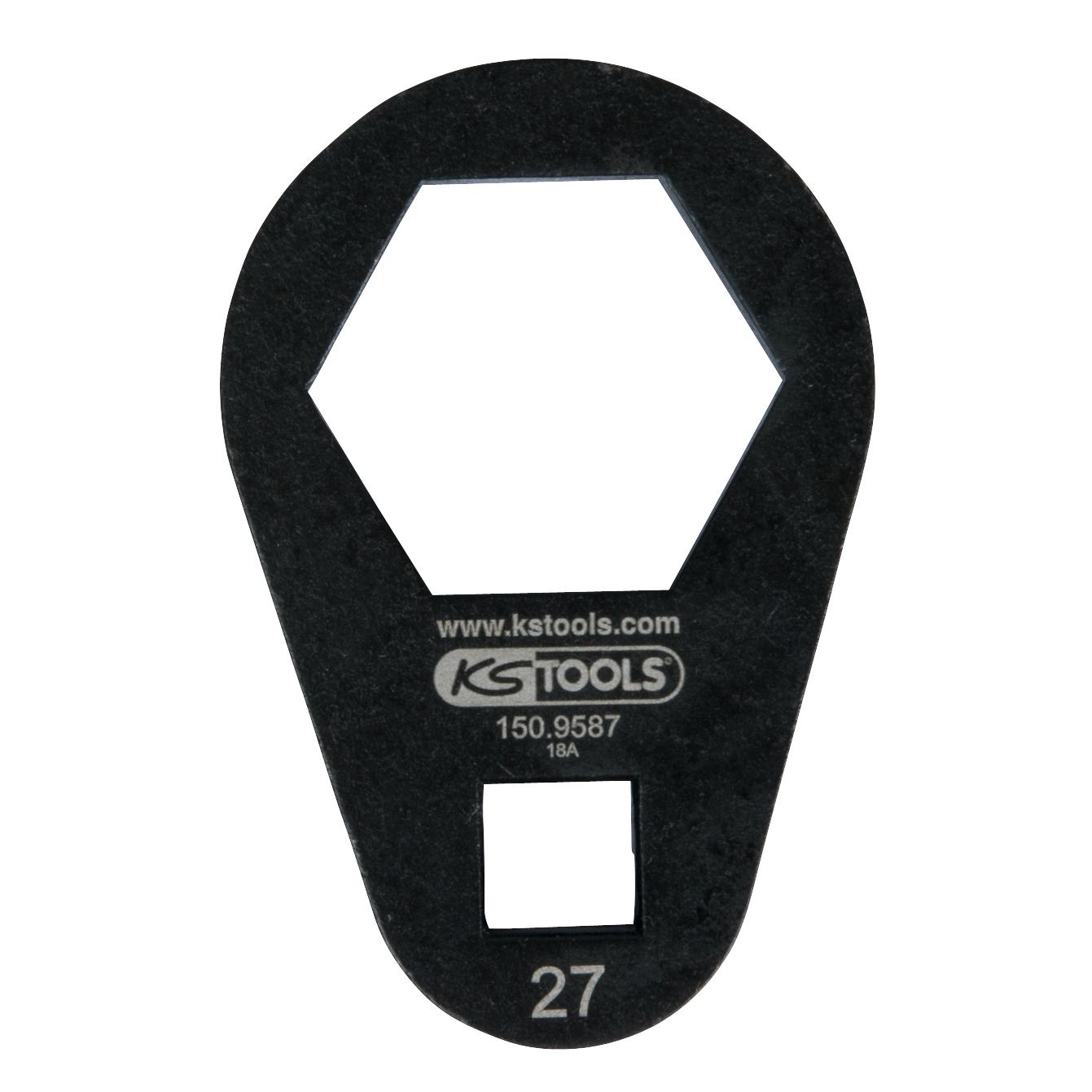 KS Tools 3/8" Einsteck-Ringschlüssel, extra flach, 27 mm-1 Foto Produkt Allgemein Spezialwerkzeug Automobil