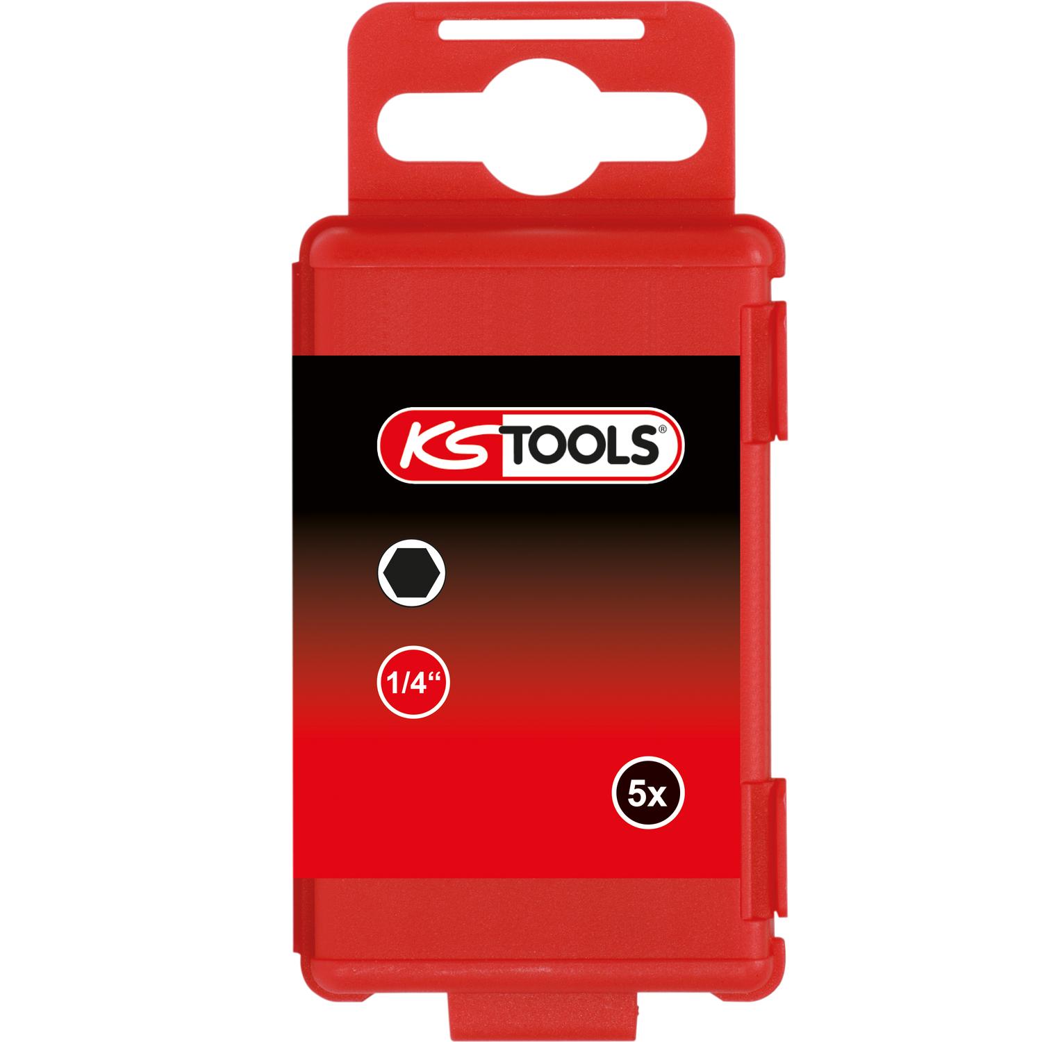KS Tools 1/4" TORSIONpower Bit Innen6kant, 75mm, 3mm, 5er Pack-1 Foto Produkt Allgemein Bits