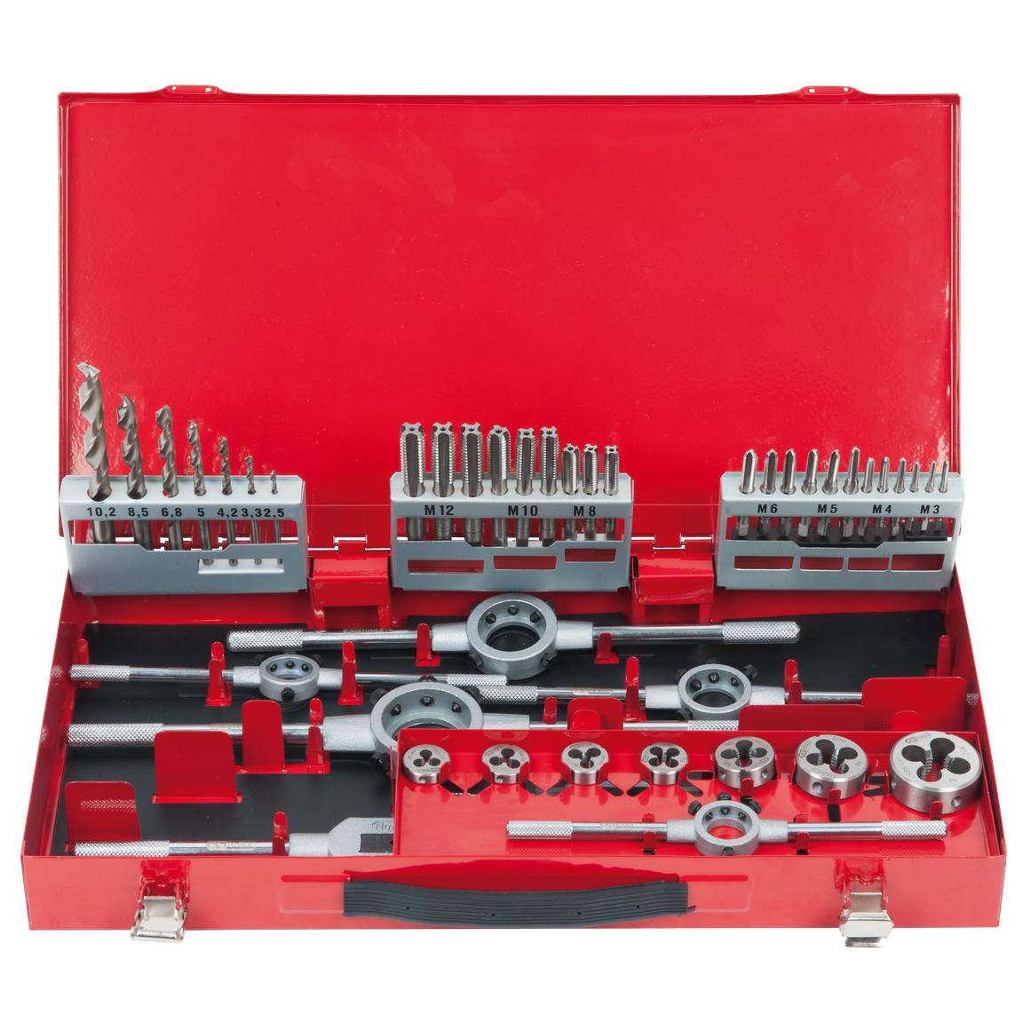 KS Tools HSS Co Gewindeschneidwerkzeug-Satz, 44-tlg-1 Foto Produkt Allgemein Bohrer