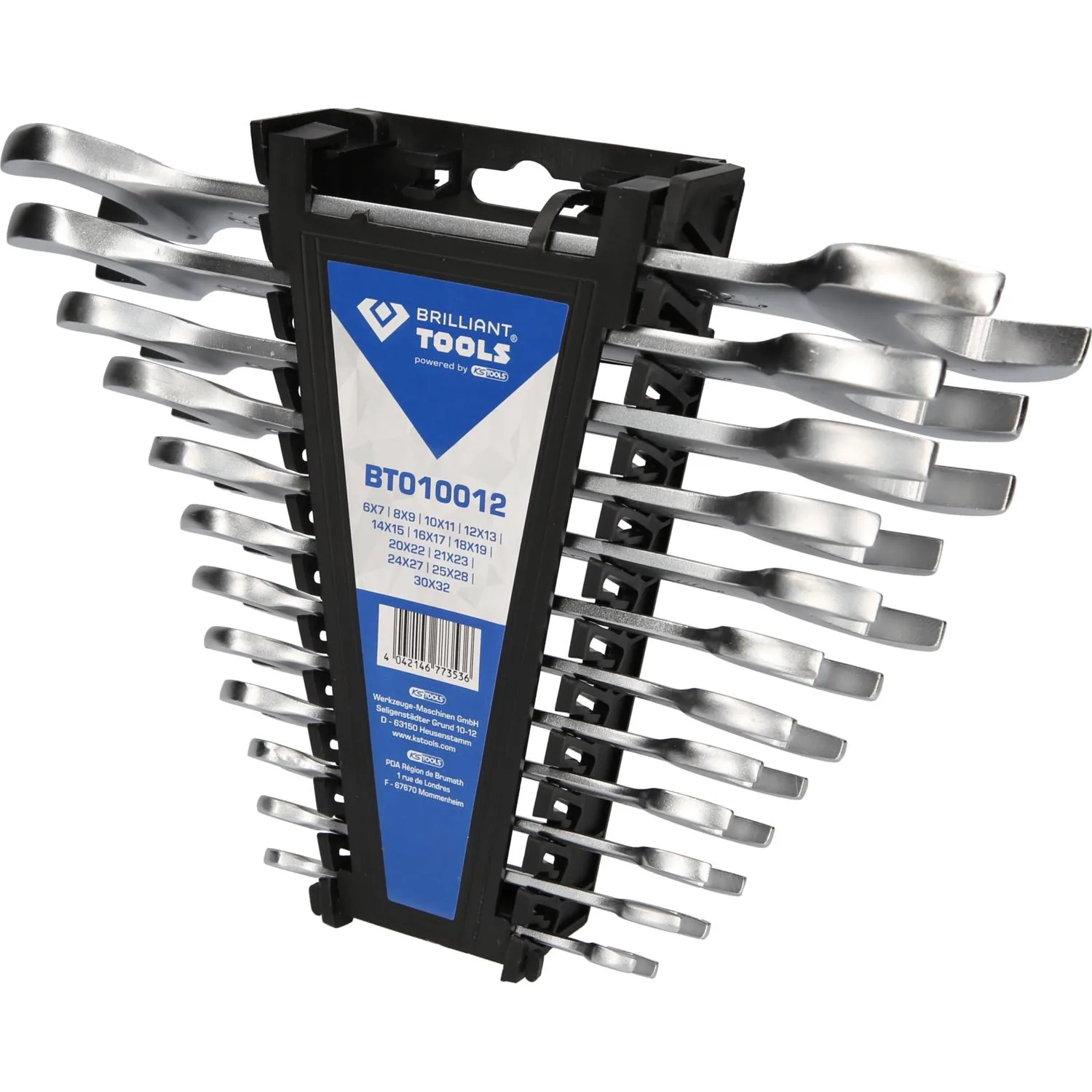 Brilliant Tools Doppel-Maulschlüssel-Satz, 12-tlg-2 Hauptbild