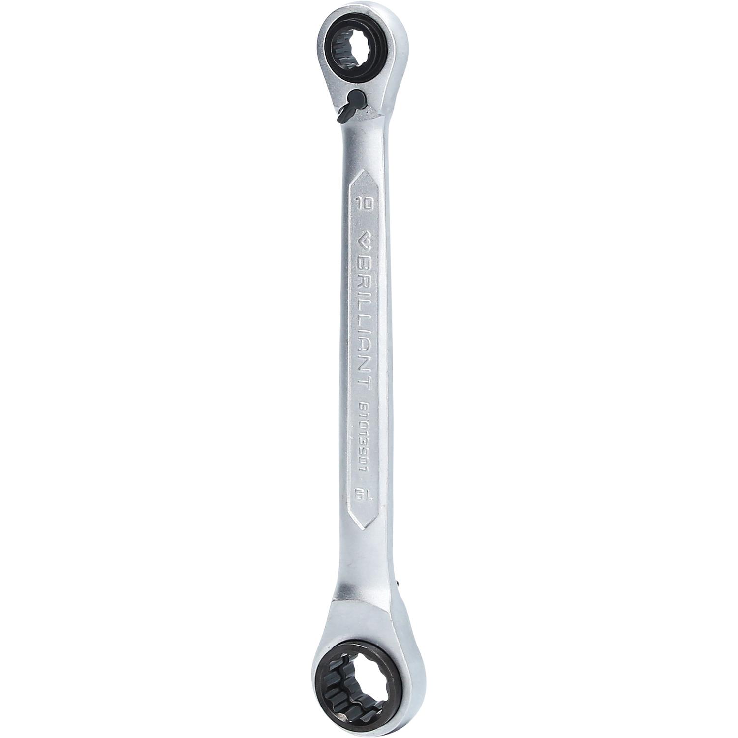 Brilliant Tools 4in1, Doppel-Ratschenringschlüssel, 10 x 13, 17 x 19 mm-2 Hauptbild