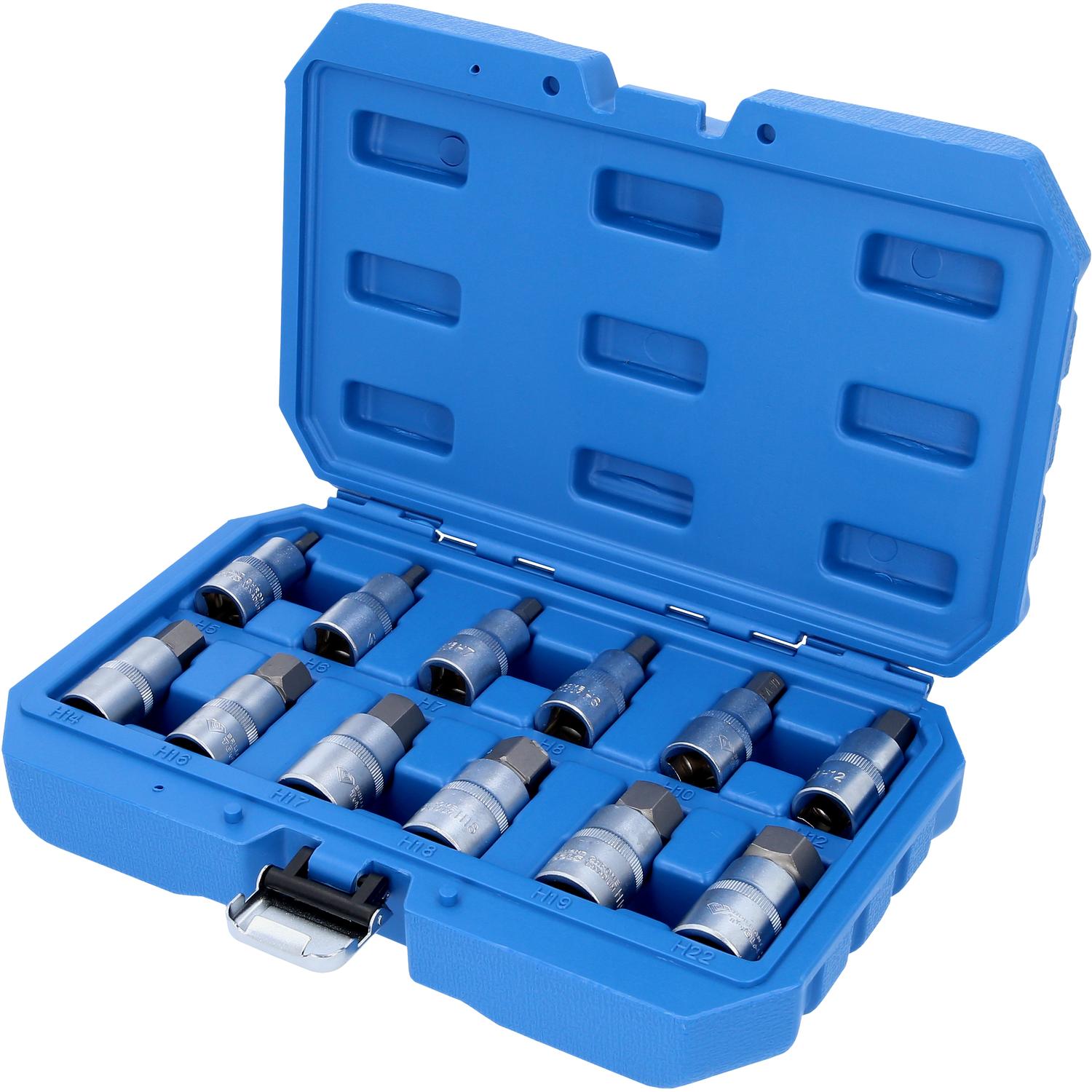 Brilliant Tools 1/2" Innensechskant Bit-Stecknuss-Satz, 12-tlg, 5 - 22 mm-2 Hauptbild