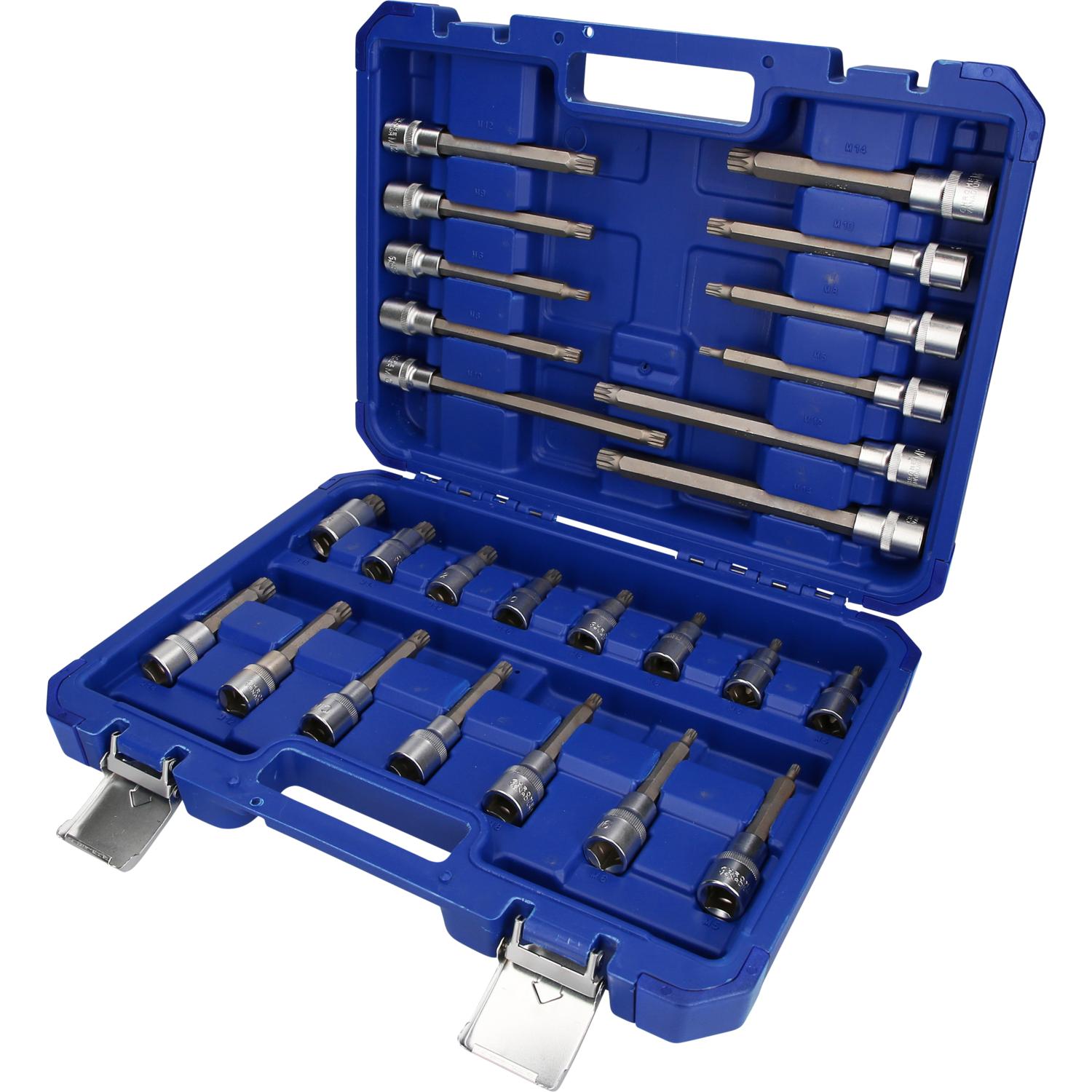 Brilliant Tools 1/2" Bit-Stecknuss-Satz, 26-tlg, Vielzahn-Profil, XZN-2 Hauptbild