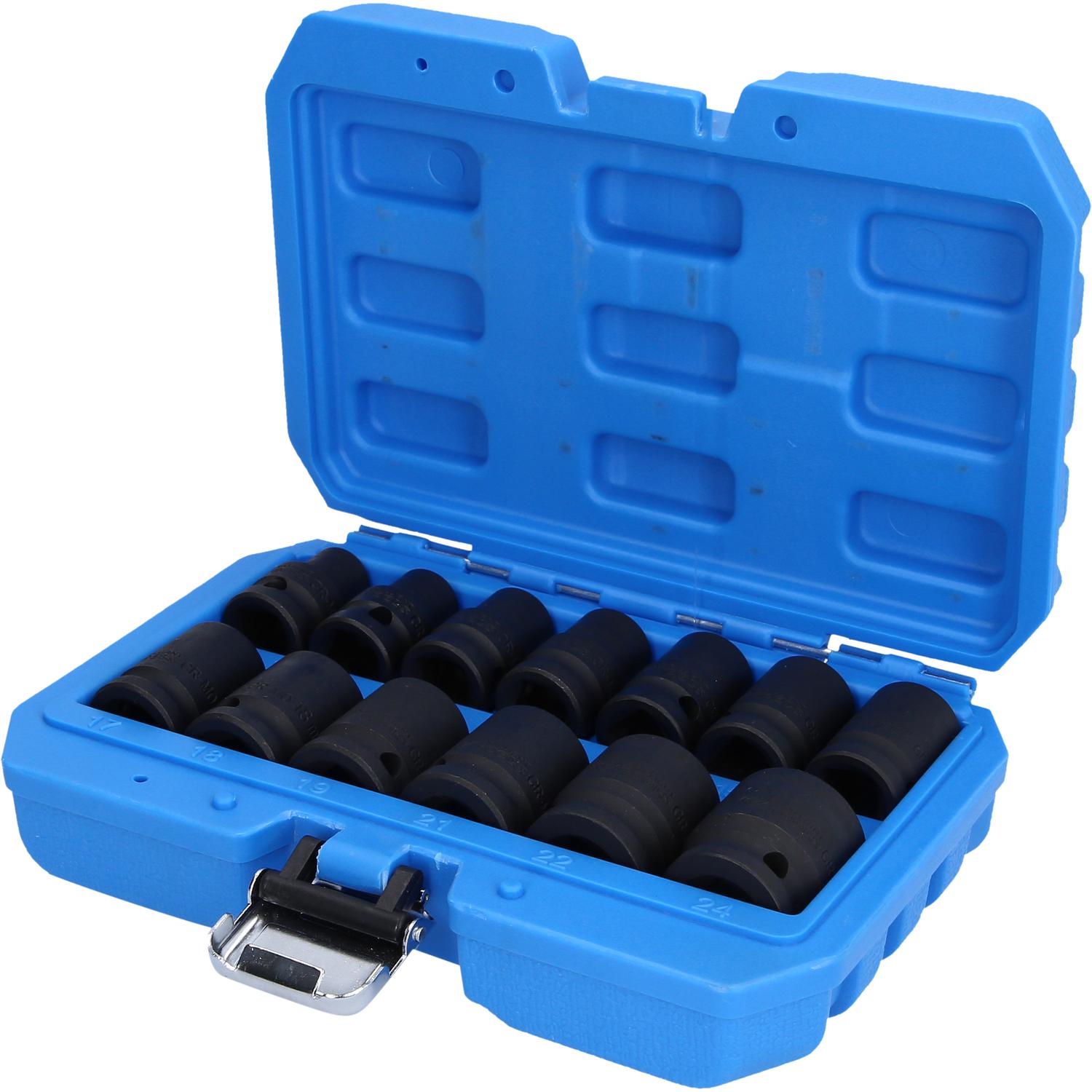 Brilliant Tools 1/2" Kraft-Stecknuss-Satz, Sechskant, 13-tlg, kurz-2 Hauptbild