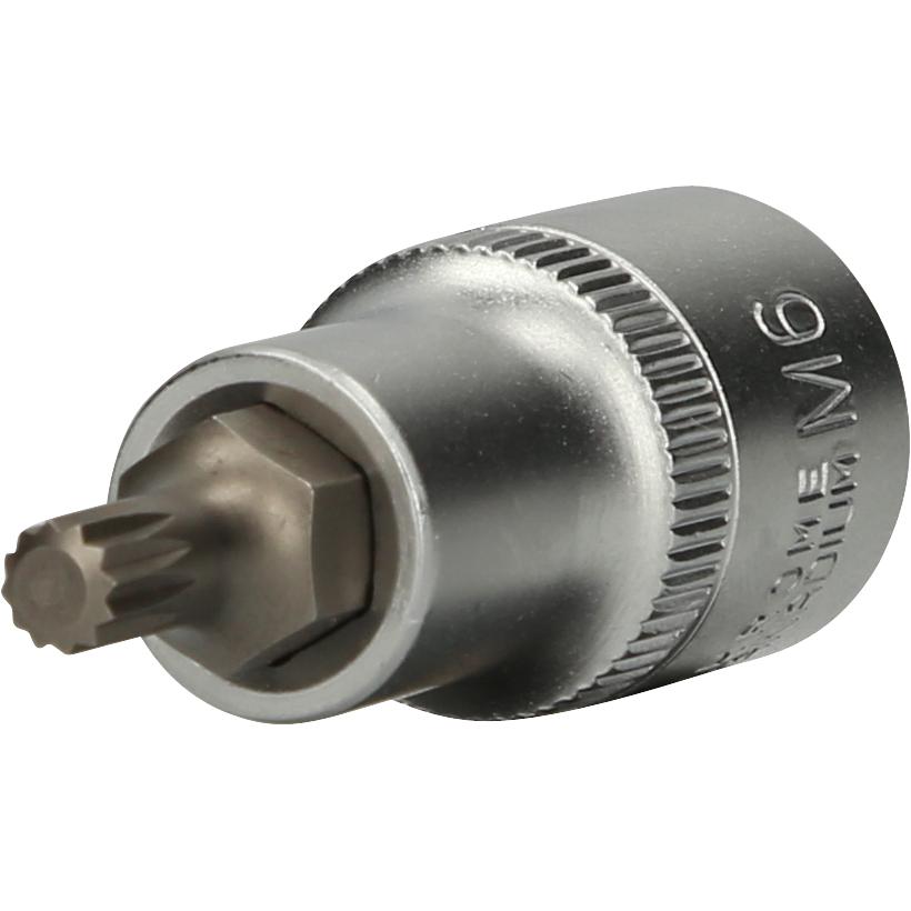 Brilliant Tools 1/2" Vielzahn-Bit-Stecknuss, 55 mm lang, M6-2 Hauptbild