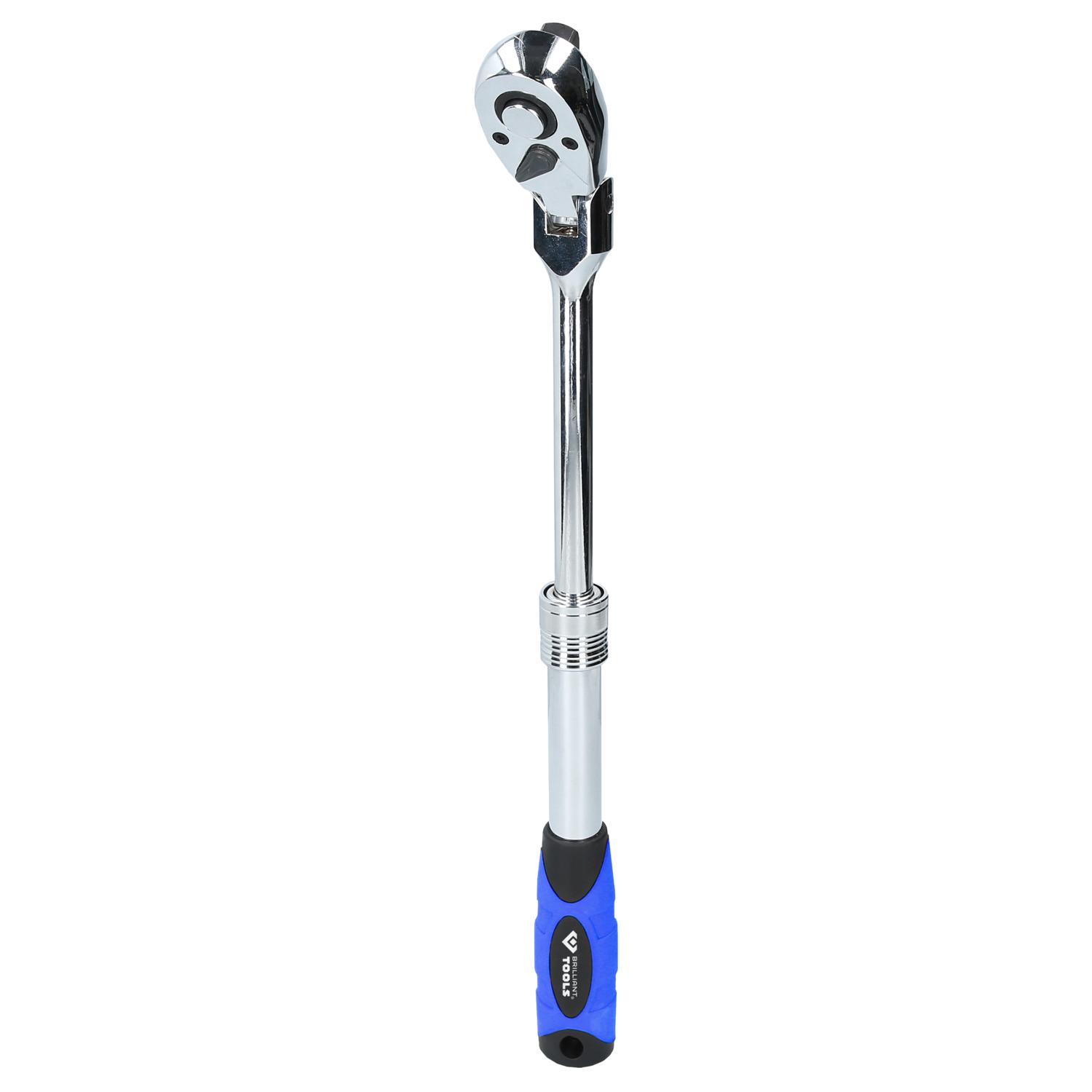 Brilliant Tools 1/2" Teleskop-Umschaltknarre mit flexibelem Kopf-2 Hauptbild