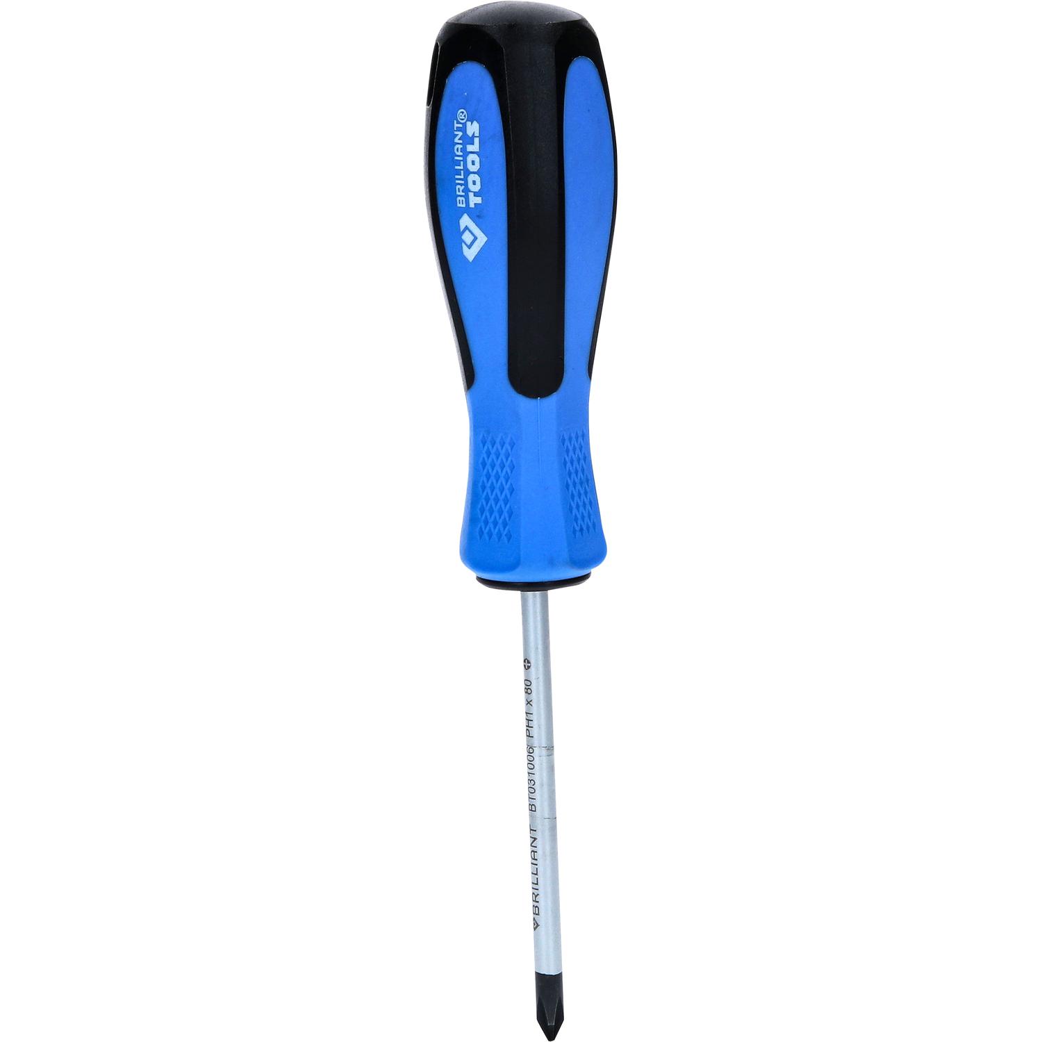Brilliant Tools Schraubendreher Kreuzschlitz, PH1 x 80 mm-2 Hauptbild
