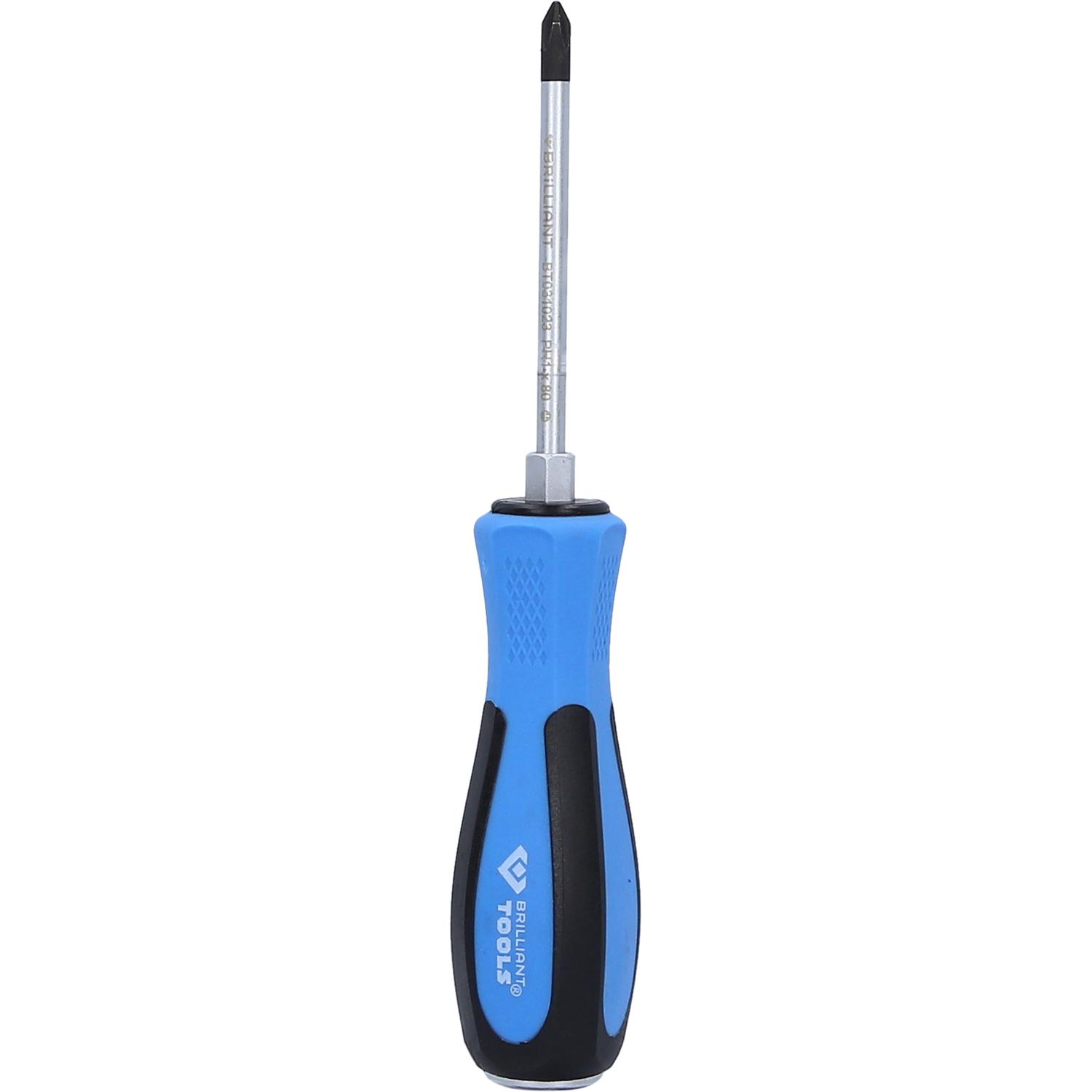 Brilliant Tools Schraubendreher Kreuzschlitz mit Schlagkappe, PH1 x 80 mm-2 Hauptbild