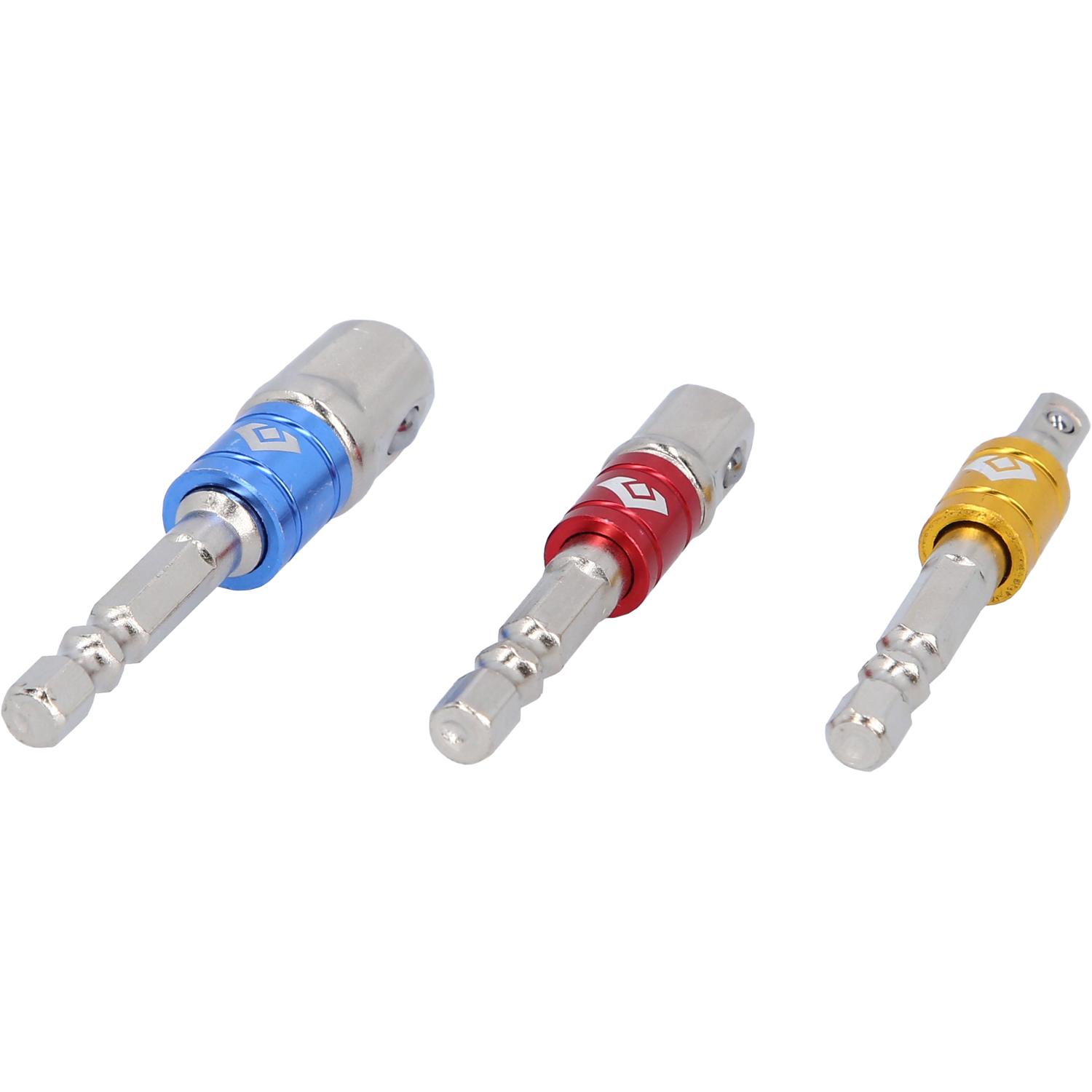 Brilliant Tools 1/4" Vierkant-Adapter-Satz 1/4" + 3/8" + 1/2", 3-tlg-2 Hauptbild