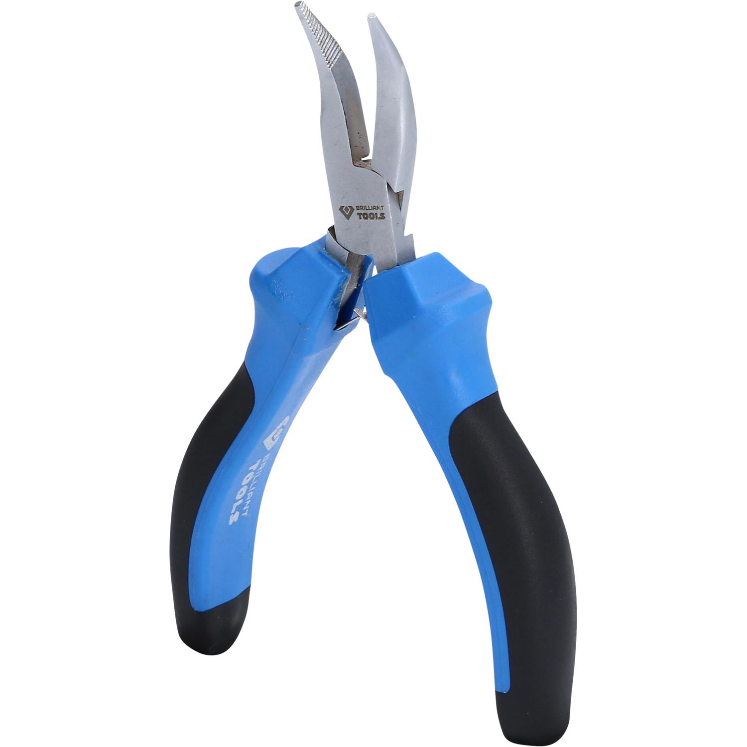 Brilliant Tools Feinmechanik-Flachrundzange, gebogen-2 Hauptbild