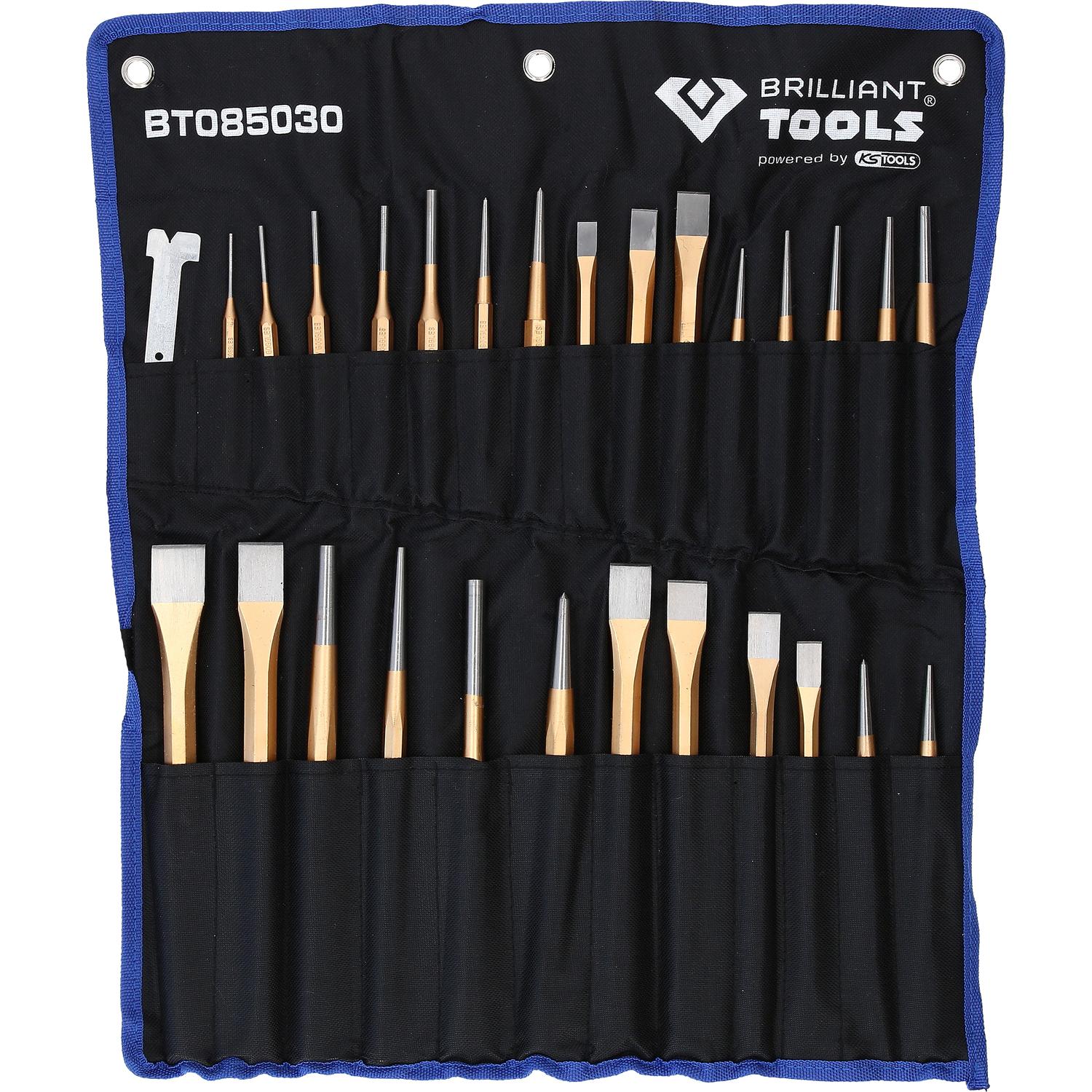 Brilliant Tools Meißel und Durchtreiber-Satz, 28-tlg-2 Hauptbild