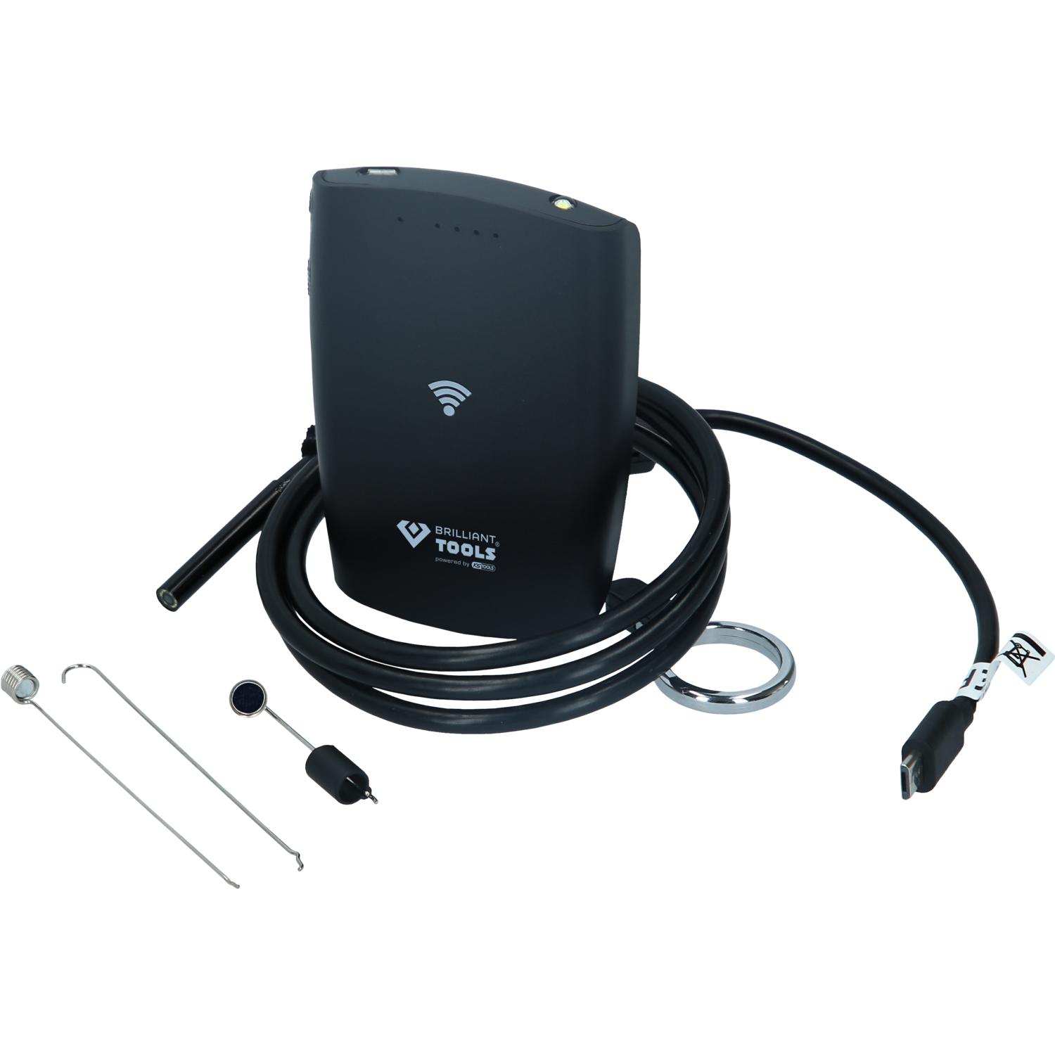 Brilliant Tools Wi-Fi-Videoskop-Satz mit Ø 5,5 mm 0° HD Frontkamera-Sonde, 5-tlg-2 Hauptbild