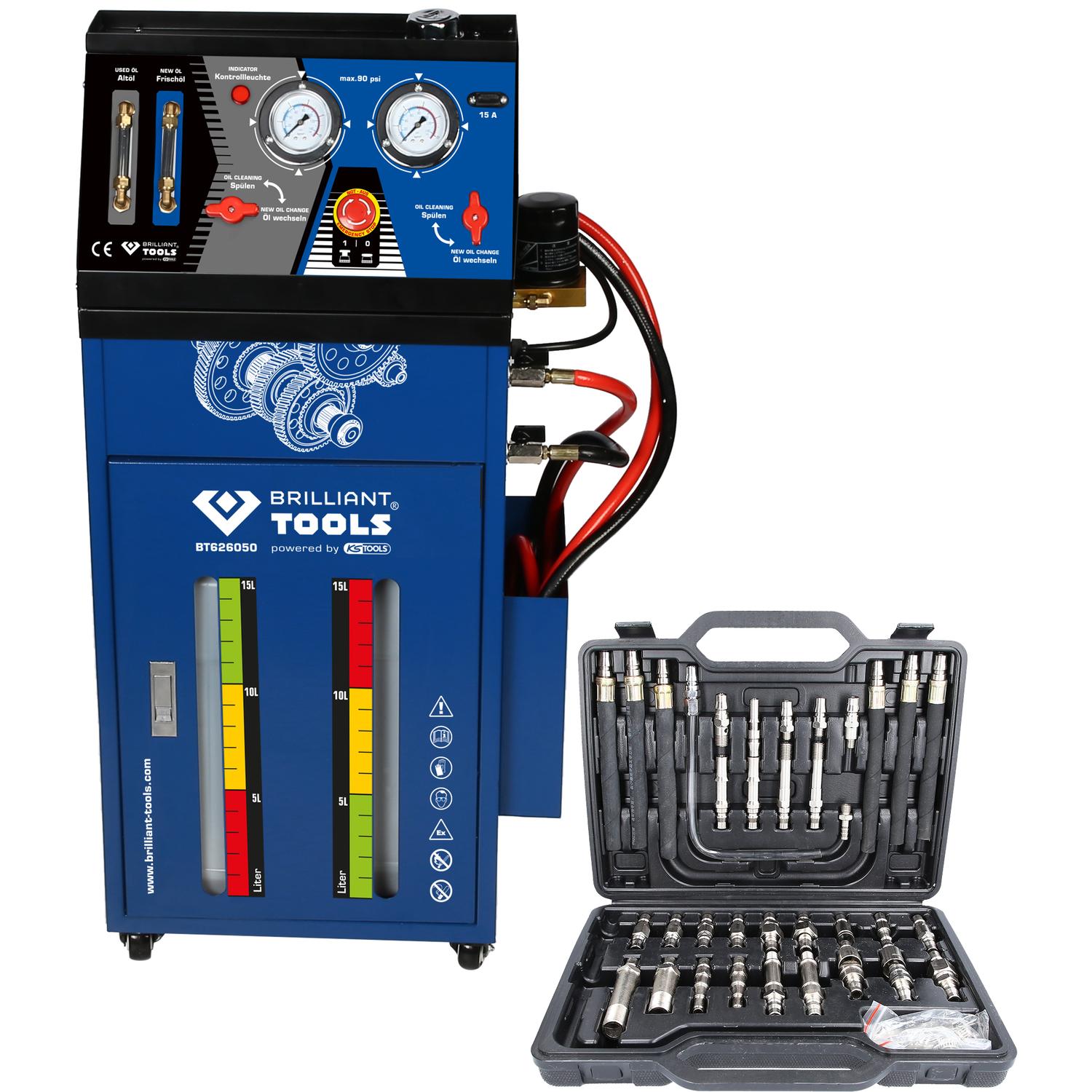 Brilliant Tools Getriebespülgerät für Automatikgetriebe inklusive 35-tlg Adapter-Satz-2 Hauptbild
