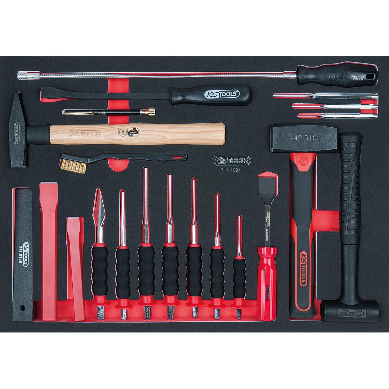 KS Tools SCS Meißel- und Hammer-Satz, 21-tlg in 1/1 Systemeinlage-1 Foto Produkt Allgemein Werkstatteinrichtung