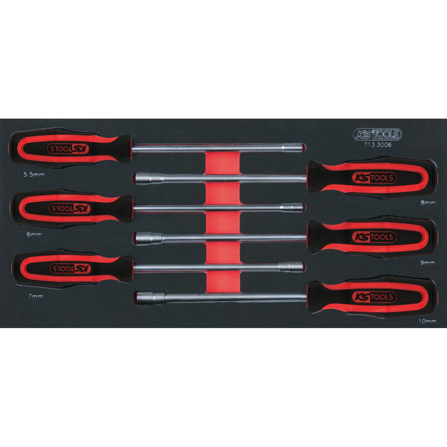 KS Tools SCS ERGOTORQUEplus Stecknuss-Schraubendreher-Satz, 6-tlg in 1/3 Systemeinlage-1 Foto Produkt Allgemein Werkstatteinrichtung