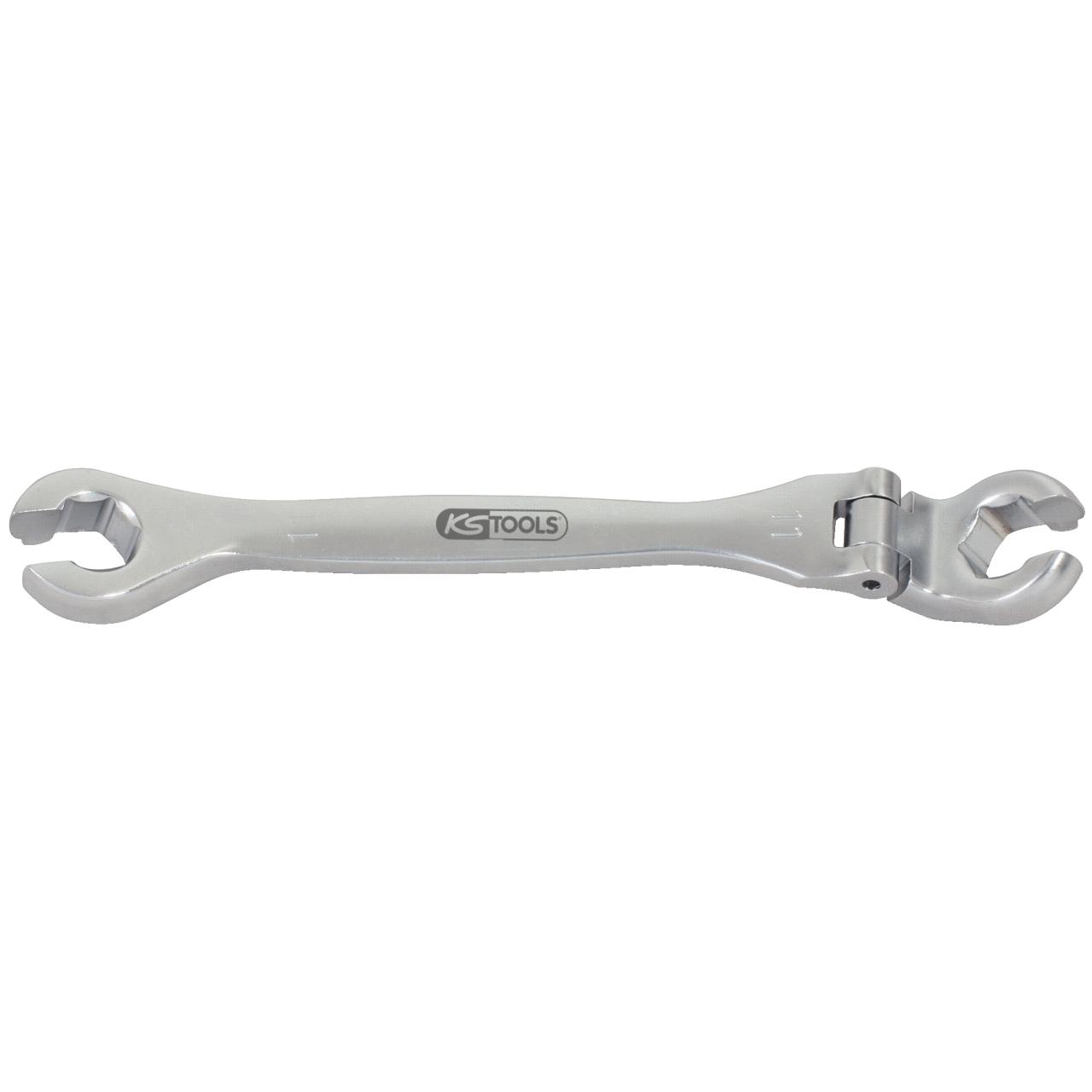 KS Tools CHROMEplus Offener Doppel-Ringschlüssel mit Gelenk, 11mm-1 Foto Produkt Allgemein Schlüsselprogramm