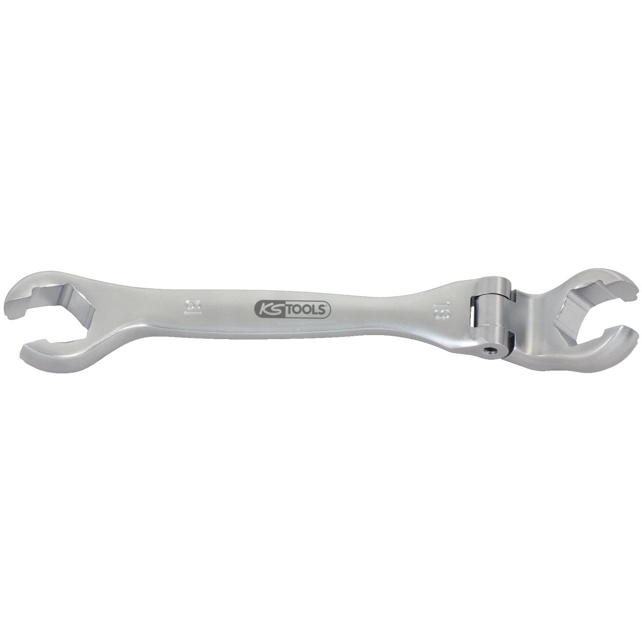 KS Tools CHROMEplus Offener Doppel-Ringschlüssel mit Gelenk, 19mm-1 Foto Produkt Allgemein Schlüsselprogramm
