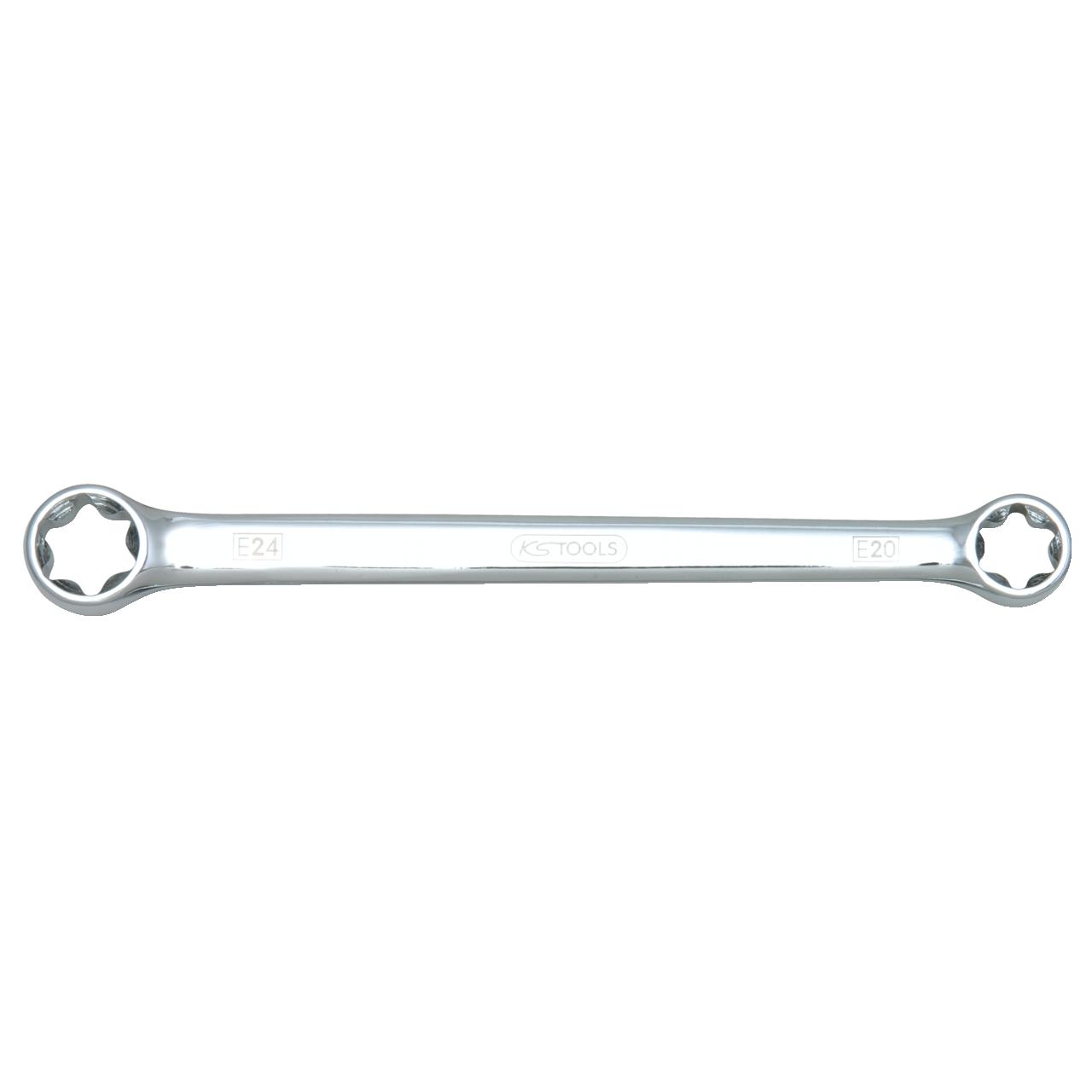 KS Tools CHROMEplus Torx-E-Doppel-Ringschlüssel, E10xE12-1 Foto Produkt Allgemein Schlüsselprogramm