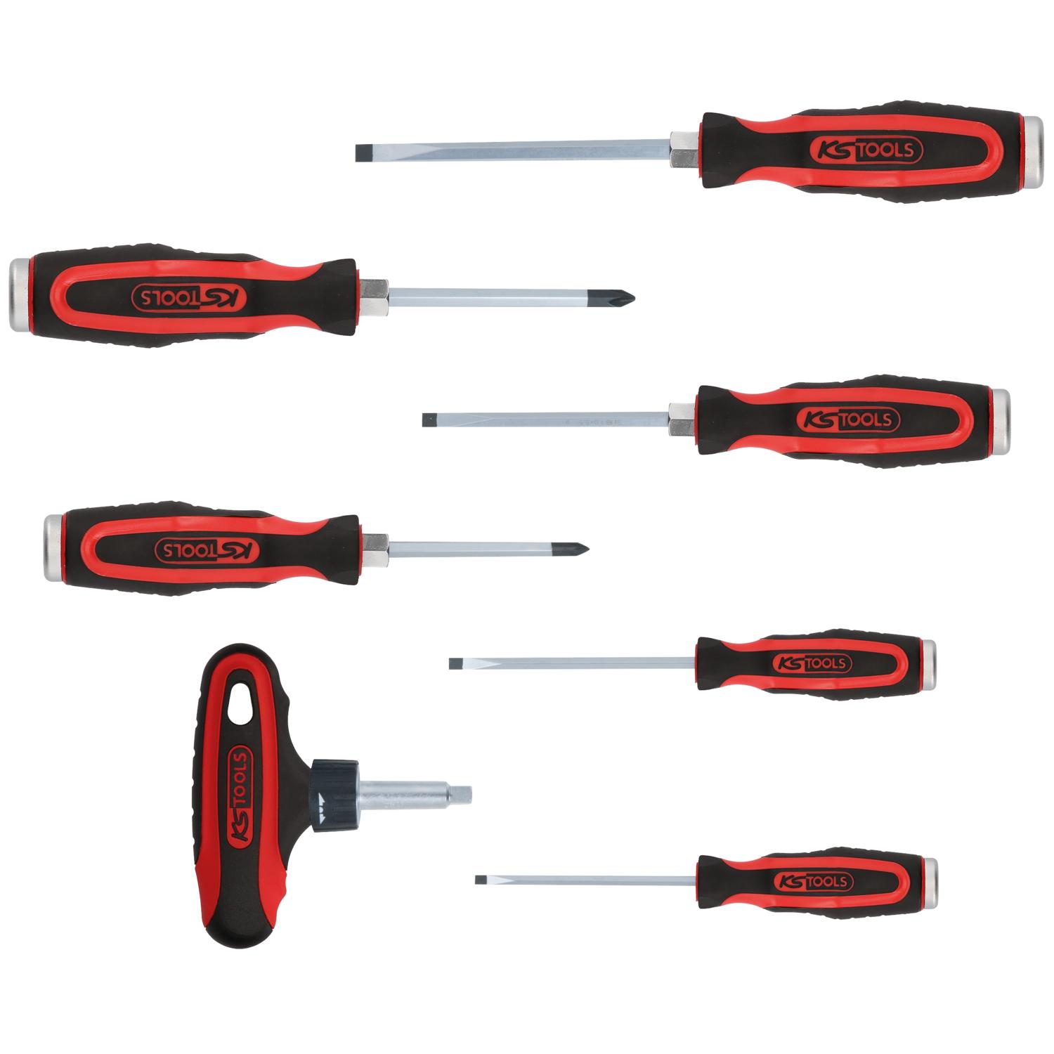 KS Tools ERGOTORQUEmax Schlagkappen-Schraubendreher-Satz, 7-tlg-1 Foto Produkt Allgemein Schraubendreher