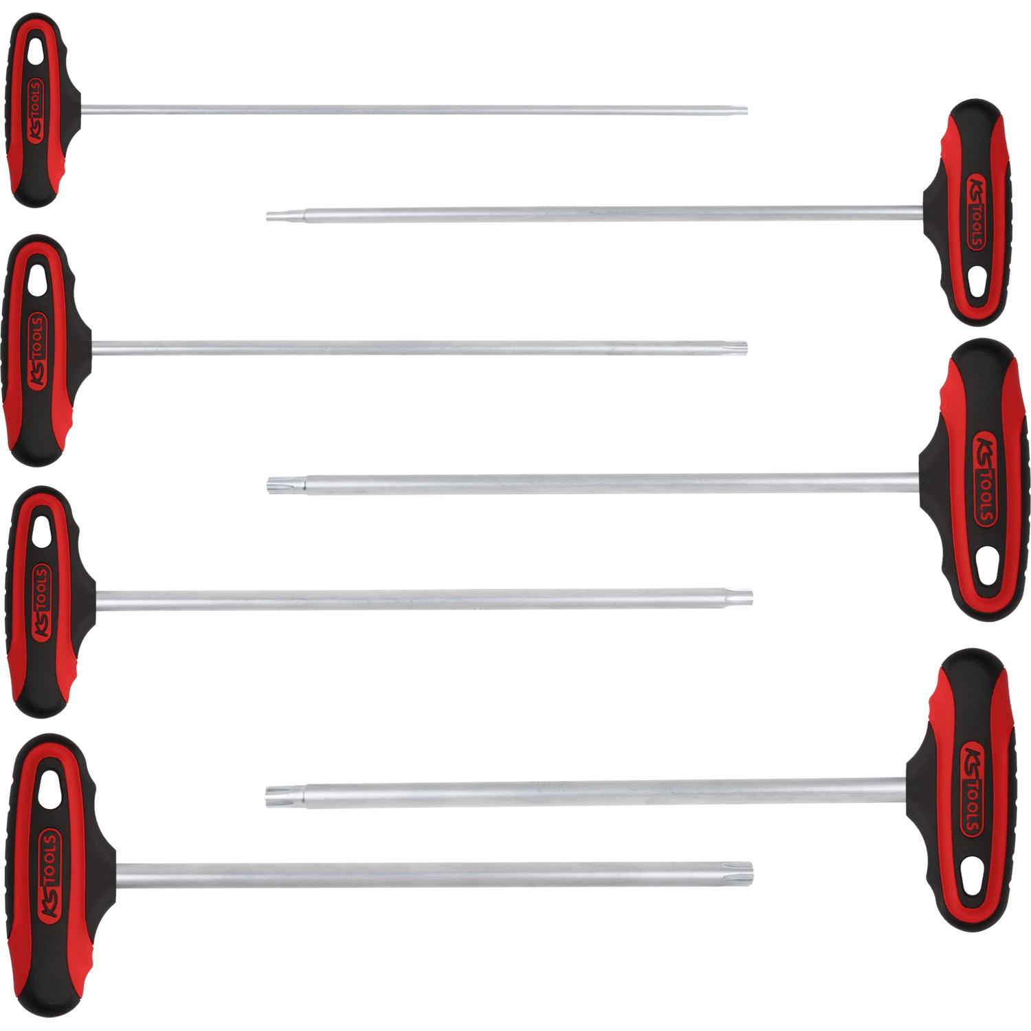 KS Tools ERGOTORQUEplus® T-Griff RIBE Winkelstiftschlüssel-Satz, 7-tlg M4-M10-1 Foto Produkt Allgemein Stiftschlüssel