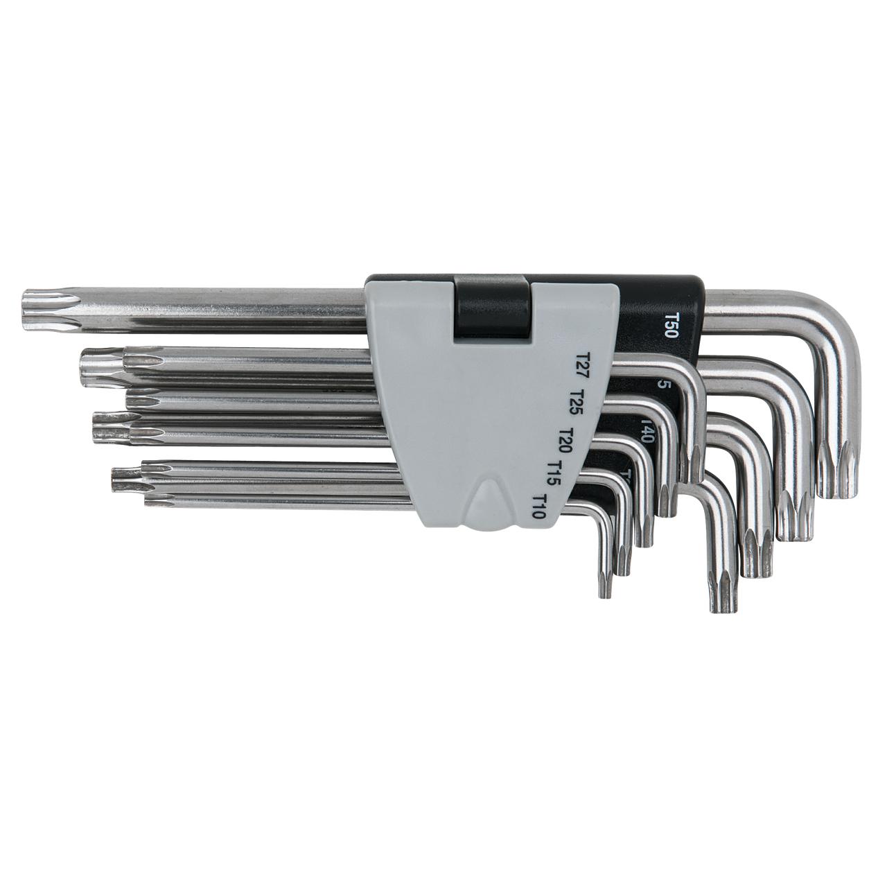 KS Tools EDELSTAHL Torx-Winkelstiftschlüssel mit Bohrung, lang, 9-tlg-1 Foto Produkt Allgemein Stiftschlüssel