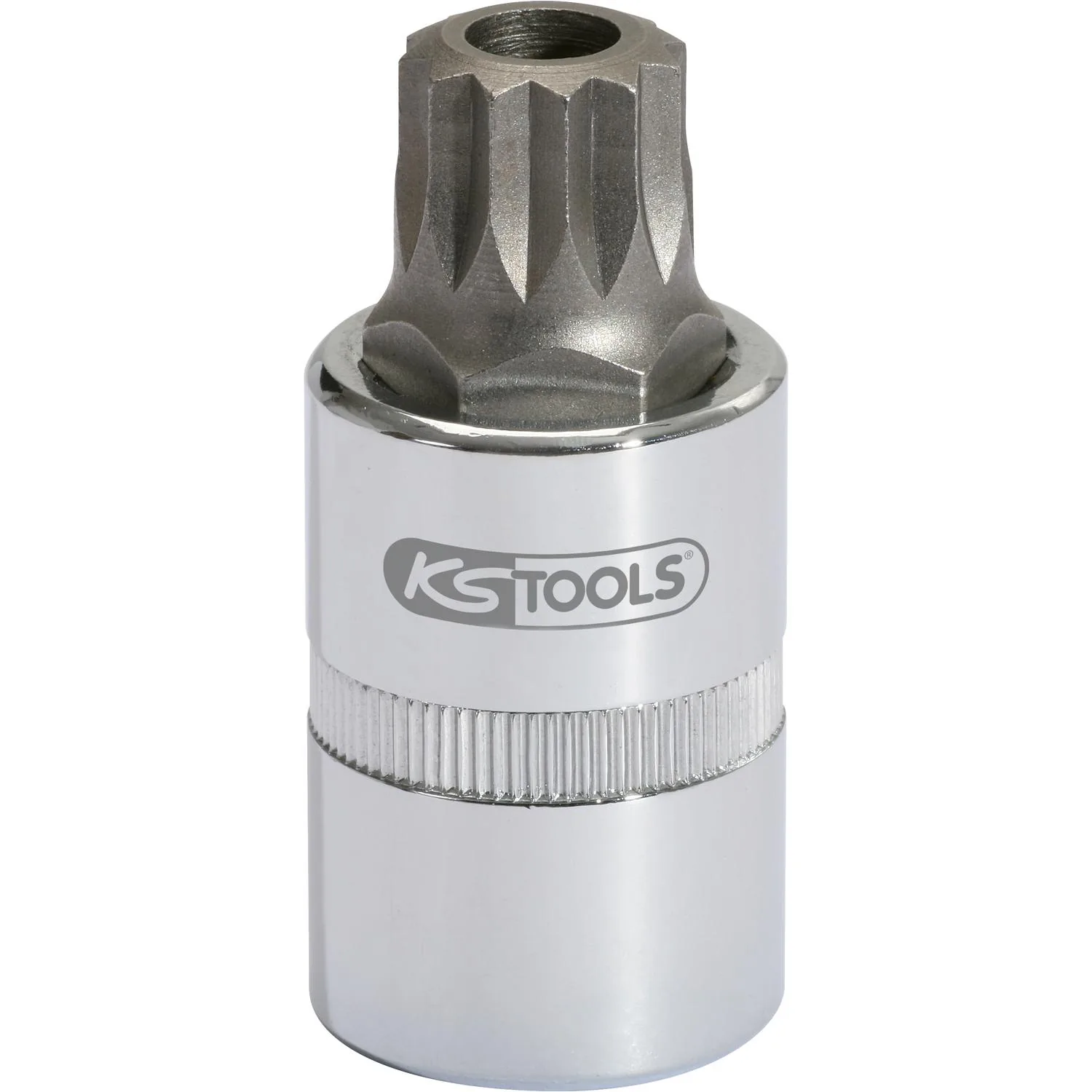 KS Tools 1/2" Bit-Stecknuss XZN mit Stirnlochbohrung, M16, 110 mm-1 Foto Produkt Allgemein Steckschlüssel