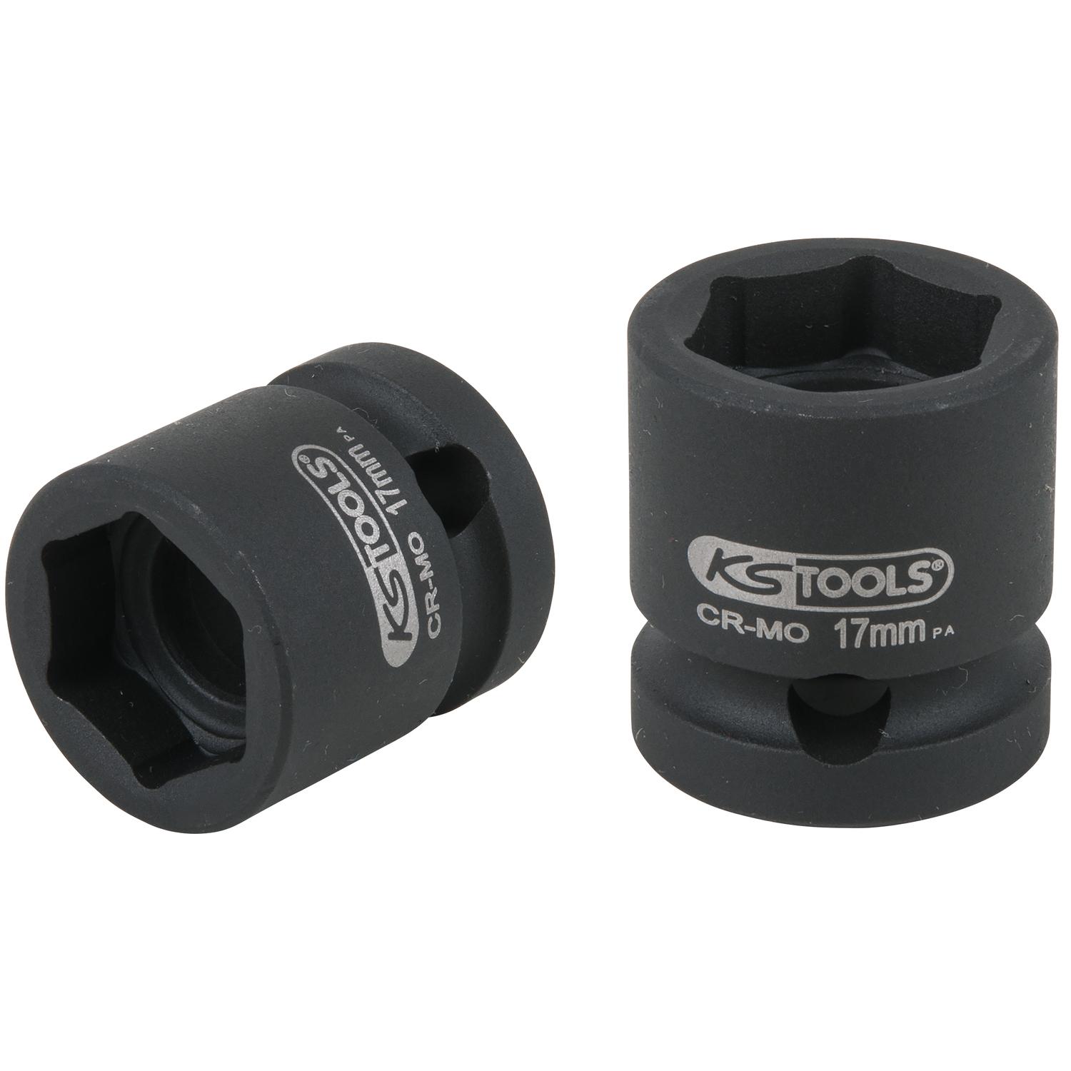 KS Tools 1/2" Sechskant-Kraft-Stecknuss, extra kurz, 17,0 mm-1 Foto Produkt Allgemein Steckschlüssel