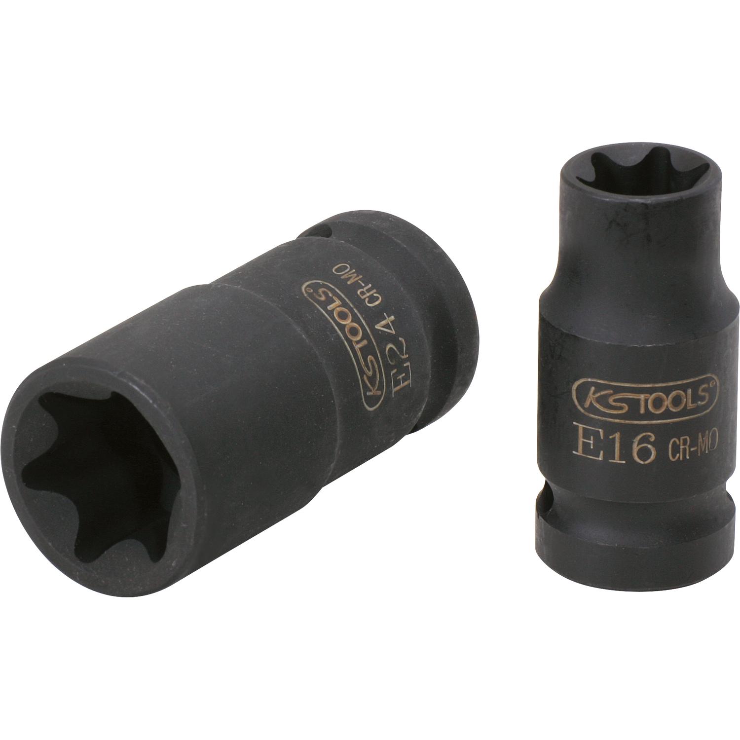 KS Tools 3/8" Torx-E-Kraft-Stecknuss, kurz, E16-1 Foto Produkt Allgemein Steckschlüssel